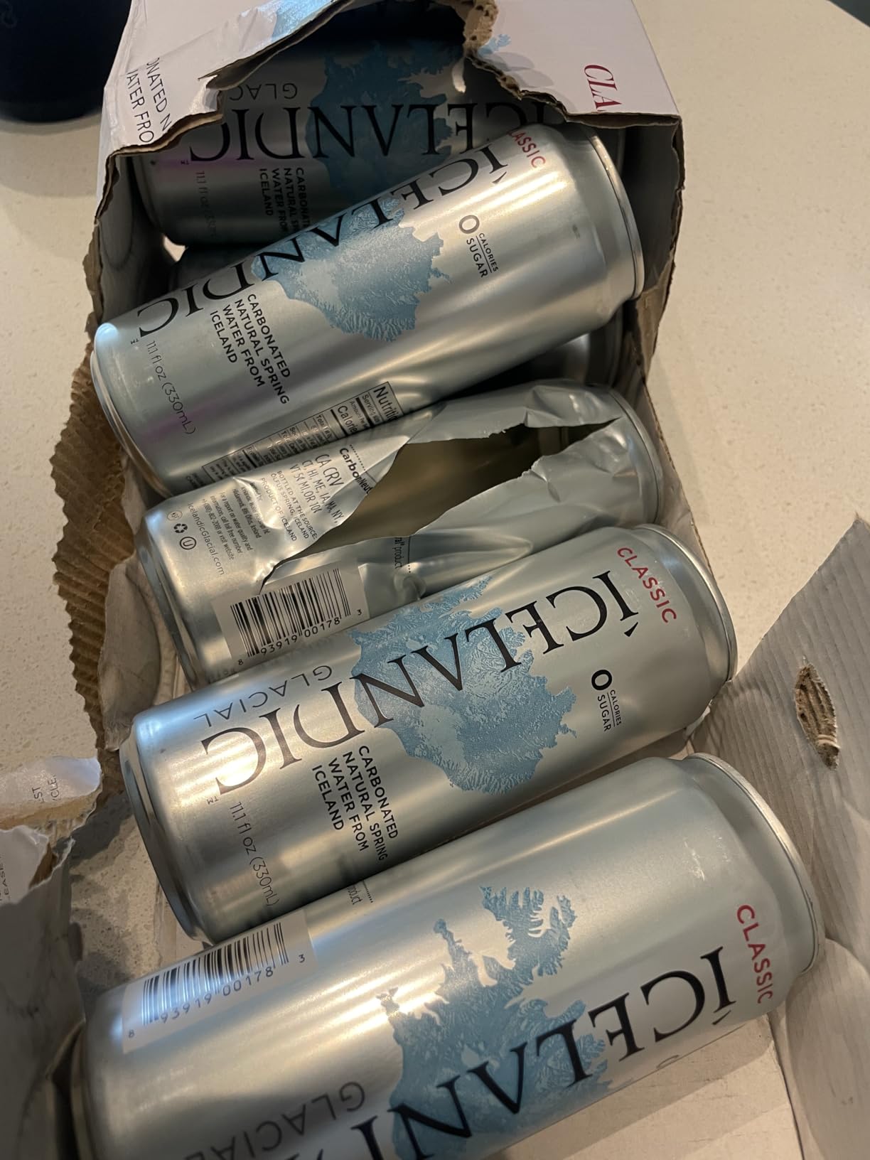 Icelandic Glacial Sparkling Water, Unflavored, 330 ml / 11.1 Fl Oz Cans (Pack of 10) customer photo 2