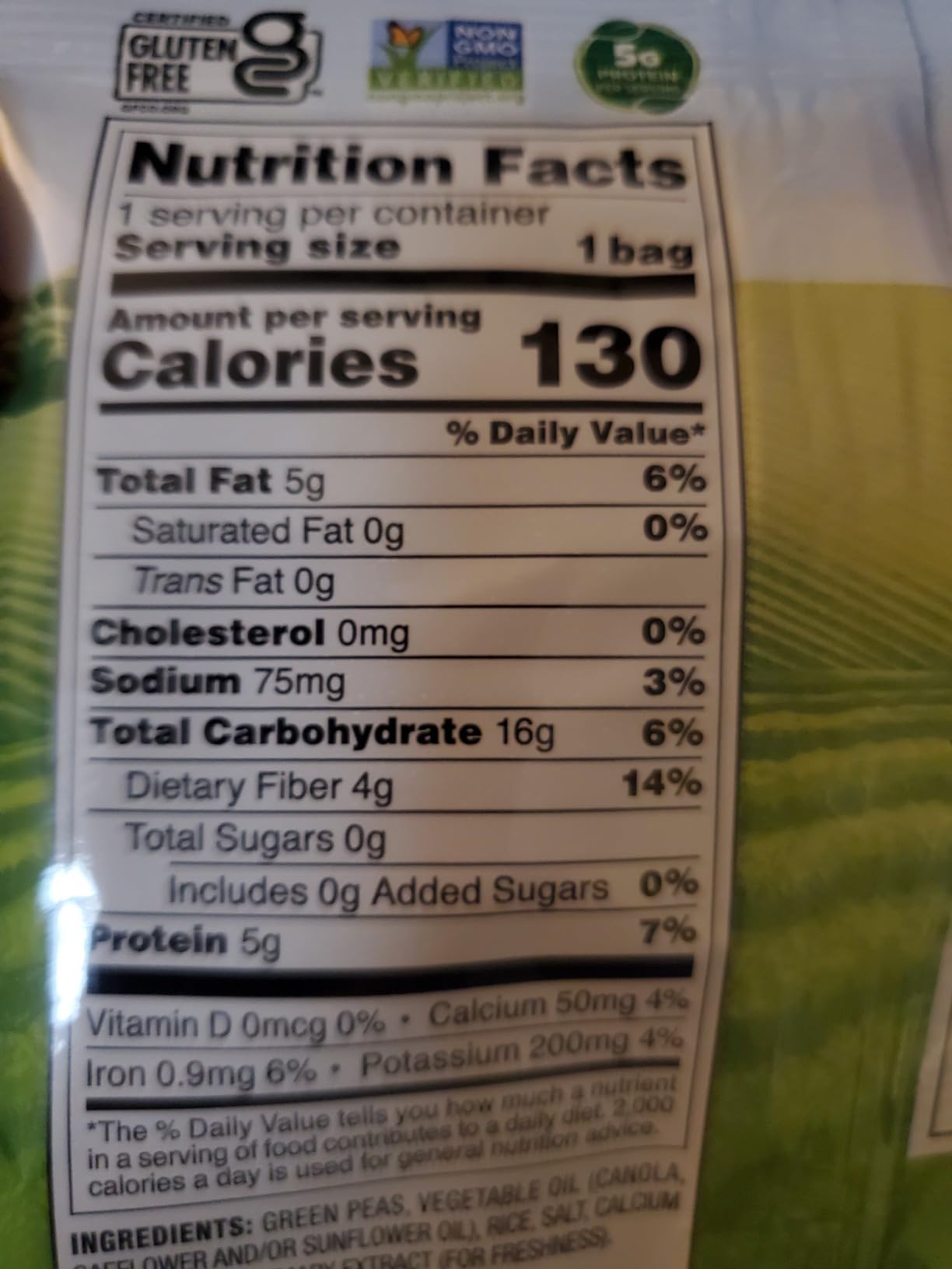 Harvest Snaps Veggie Chips (Lightly Salted Snack Crisps) | Powered by Plant Protein, Gluten Free, Non-GMO Baked Vegetable Crisps | Made in USA | 36 Snack Packs customer photo 1