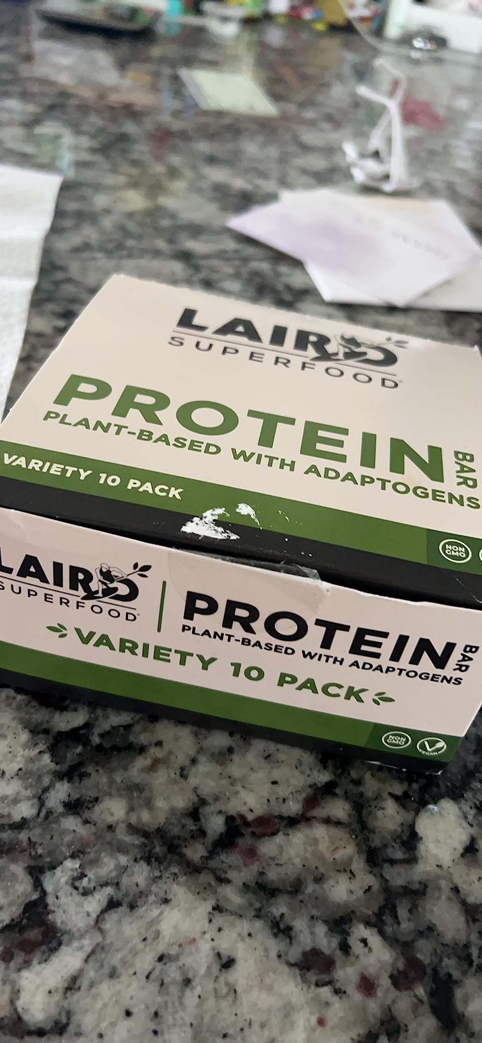 Laird Superfood Functional Protein Bars - Protein Bar but Better with Real Ingredients, Functional Mushrooms 10g Plant-Based Protein, 6g Fiber - Non-GMO - 5 Flavor Variety Pack, 10 Count (Pack of 1) customer photo 1