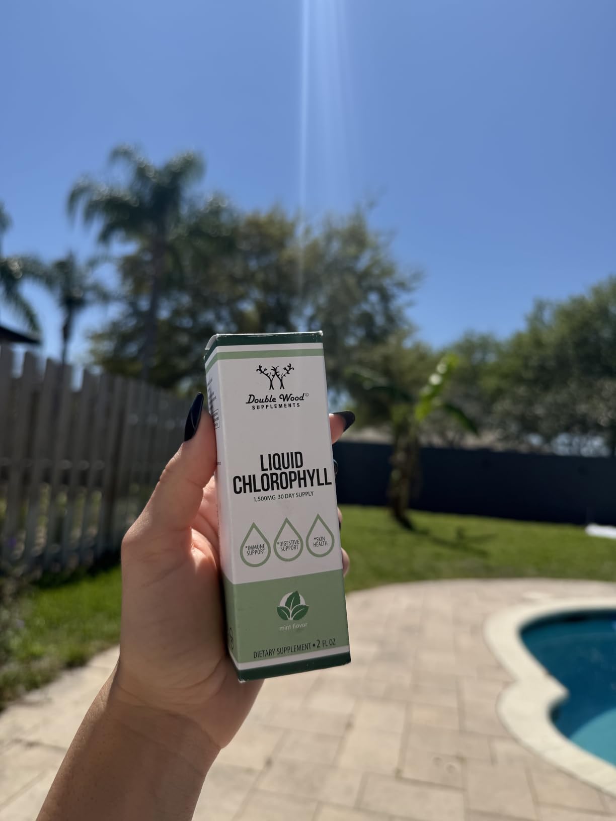 Chlorophyll Liquid Drops - for Digestion, Gut Health, Energy and Detox - Vegan Safe (Rich, Full Texture and Taste, Not Watered Down), 2oz Peppermint Flavored, by Double Wood customer photo 2