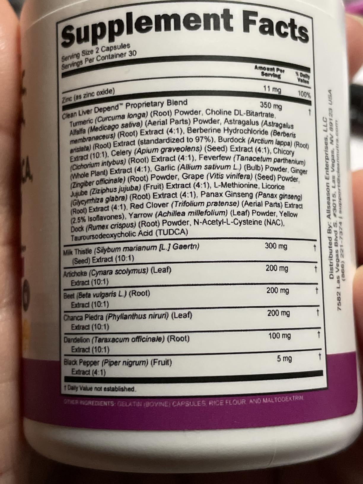Clean Nutraceuticals Milk Thistle NAC Chanca Piedra Beet Root Artichoke Astragalus Dandelion Root - Liver Cleanse Detox & Repair Supplement Plus TUDCA Choline & Ginger customer photo 1