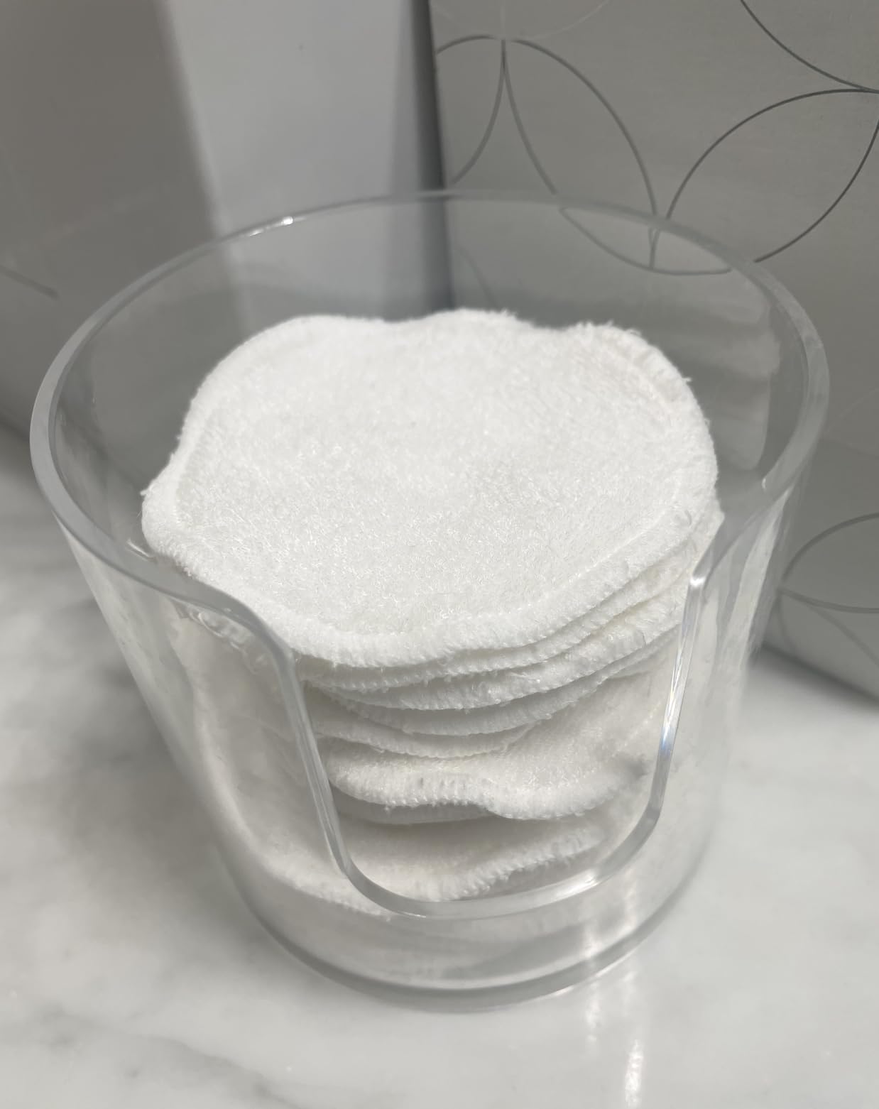 ProCIV Reusable Makeup Remover Pads - 25 Pack Washable Organic Cotton Rounds for All Skin Types & Toner with Laundry Bag, Eco Friendly Zero Waste Reusable Cotton Pads Travel Gadgets (Black) customer photo 1