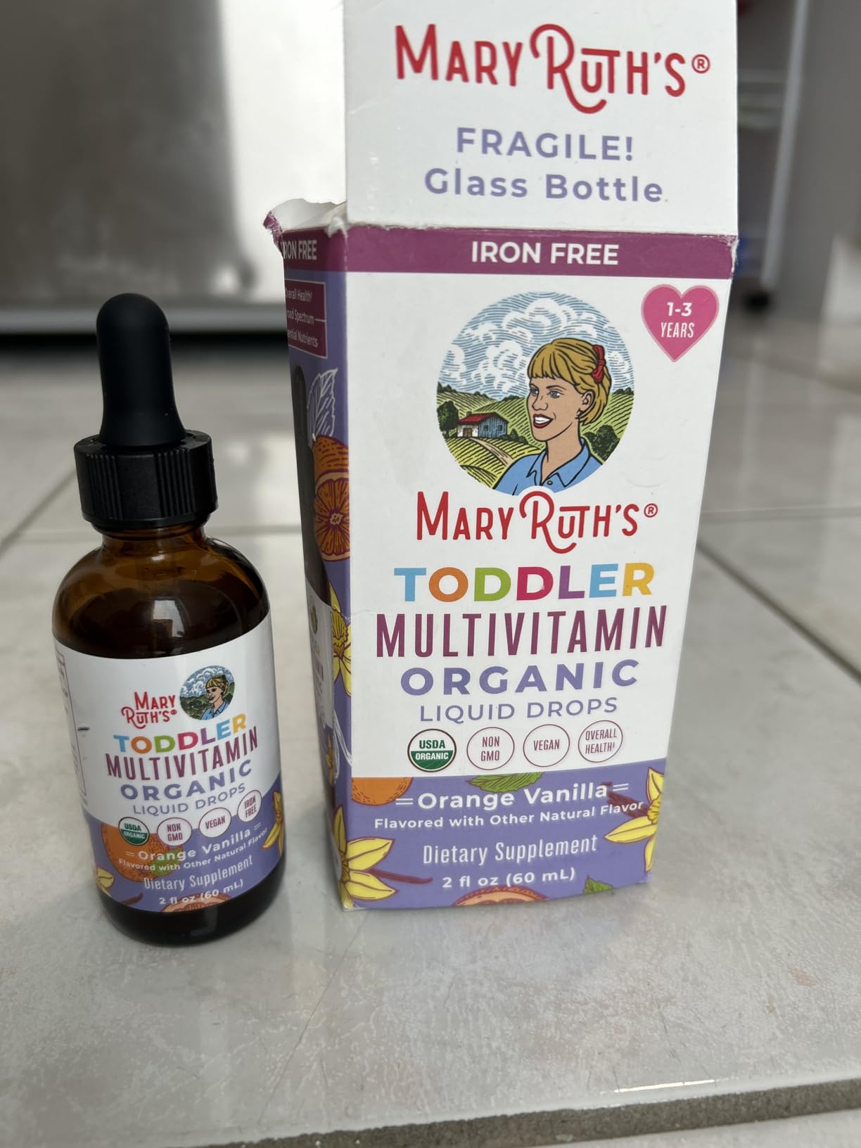 MaryRuth's Toddler Multivitamin | Vitamin A C D E B6 B12 Zinc | Healthy Growth Support | Immunity | Bone Health | Cognitive Function | Organic | Sugar Free | Vegan | Non-GMO | 2 Fl Oz | 30 Day Supply customer photo 1