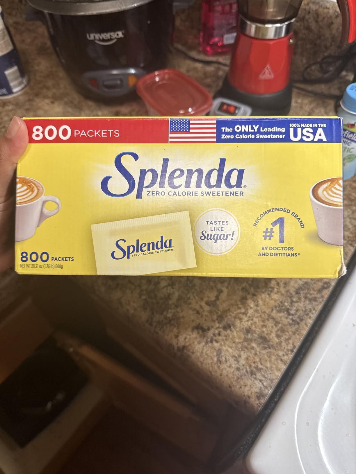 SPLENDA Zero Calorie Sweetener Value Pack, 800 Count Packets customer photo 2