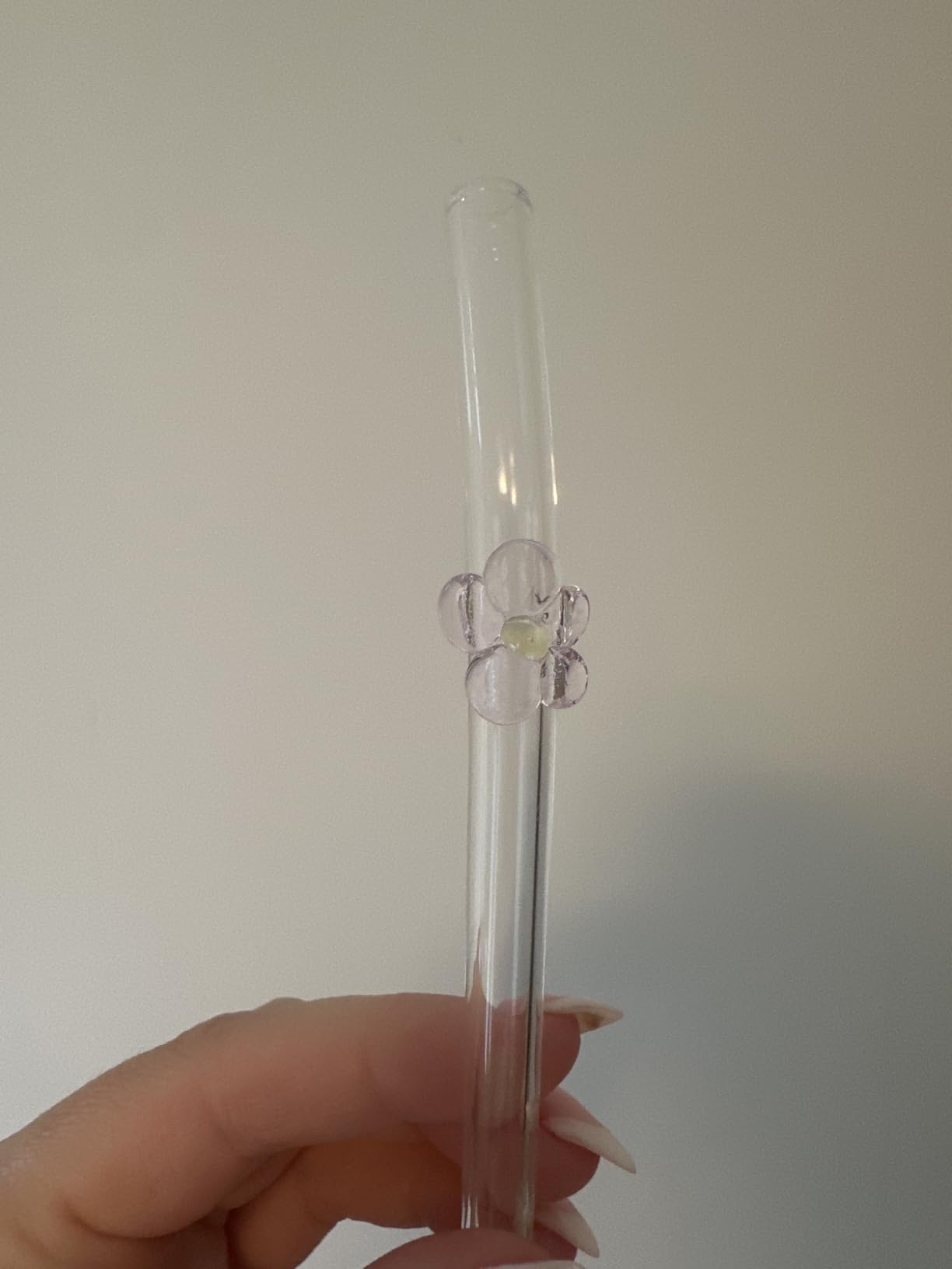 6 Pack Reusable Glass Straws, 7.9