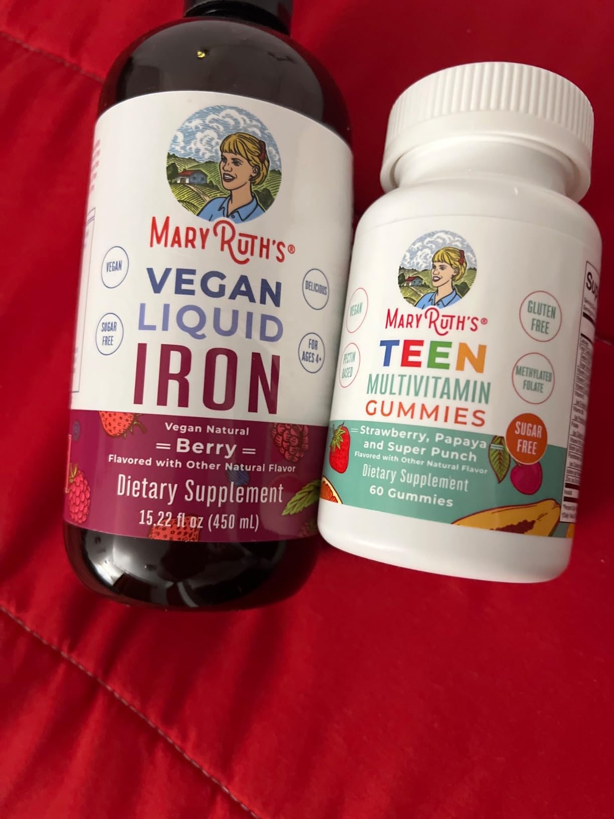 MaryRuth's Multivitamin Gummies for Teens | Vitamin D3, A, C, E, B6, B12, Zinc, Iodine, Biotin | Immunity | Tissue, Vision, & Skin Health | Vegan | Non-GMO | Sugar Free | Gluten Free | 60 Count customer photo 2