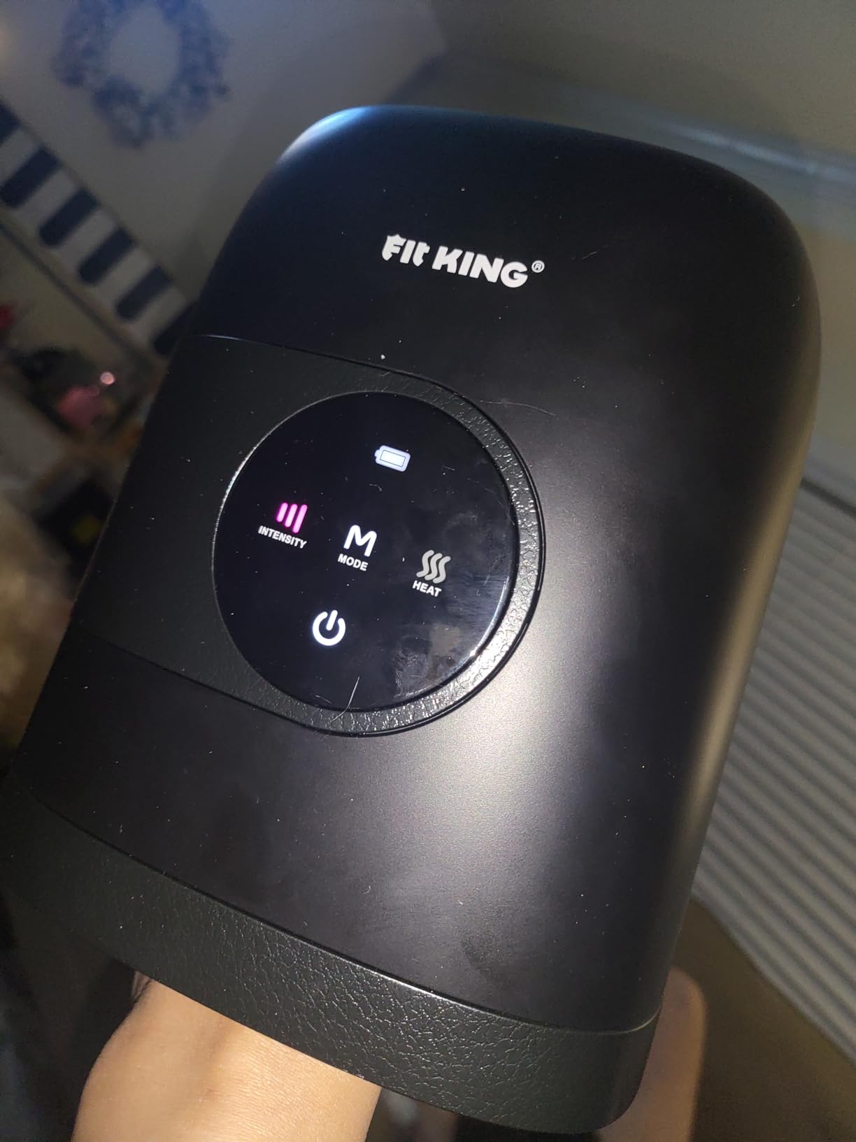 FIT KING Hand Massager with Heat for Hand Massage and Arthritis Carpal Tunnel Finger Numbness Relief - Cordless & Portable & Touch Screen customer photo 2