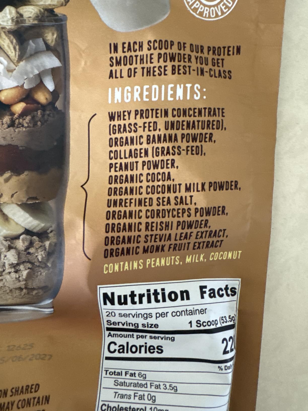 FlavCity Grass Fed Whey Chocolate Protein Powder - Chocolate Peanut Butter - 25g Protein & 10g Collagen - Made with Organic Cocoa & Coconut Milk - Gluten Free & No Added Sugars (20 Servings) customer photo 2