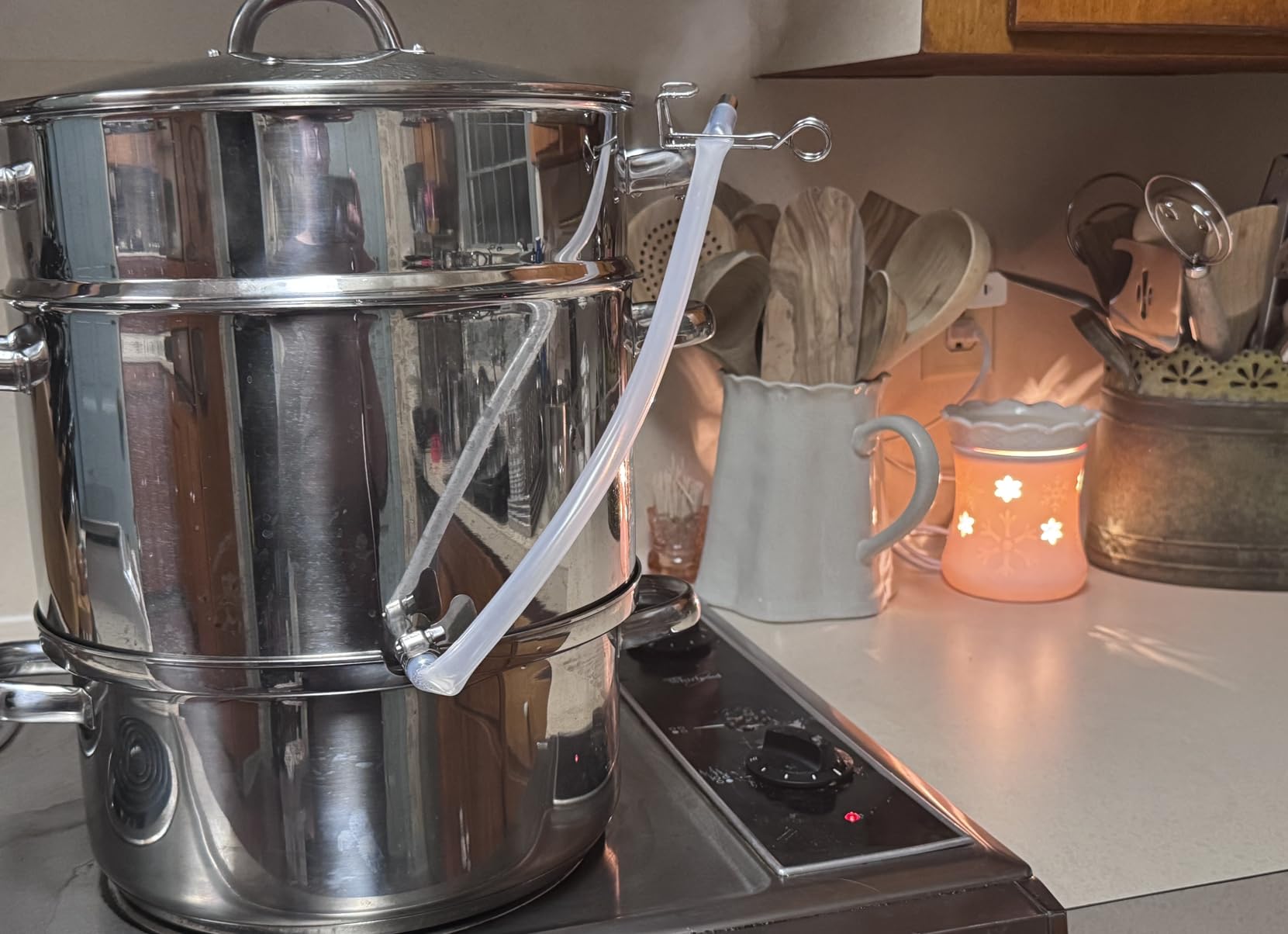 Cooks Standard Classic 11 Quart Steam Canner Juice Extractor, Stainless Steel Multipot with Glass Lid, Clamp, 2-Pcs Hose, Fruit Vegetables for Making Jelly, Sauces customer photo 1
