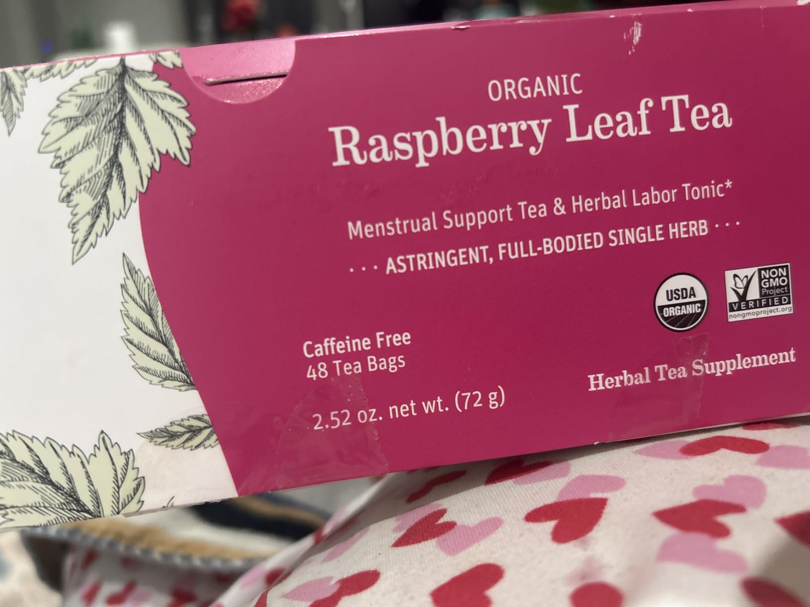 Earth Mama Organic Red Raspberry Leaf Tea | Labor Prep & Menstrual Support Herbal Tea, Pregnancy & Postpartum Care Recovery | 32 Teabags | Caffeine Free & Non-GMO customer photo 1