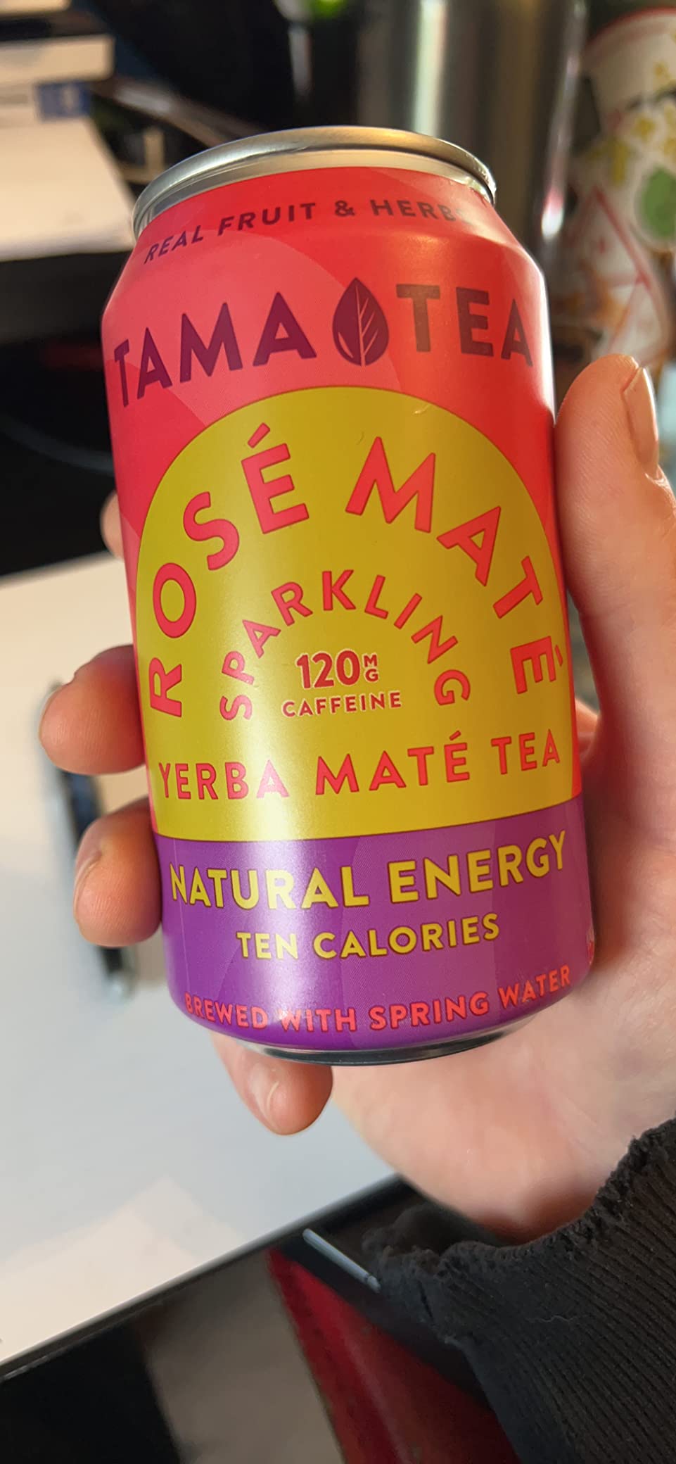 Unsweetened Organic Yerba Mate Tea, Sparkling Yerba Mate Variety Pack by Tama Tea - Sugar-Free Energy Drink Alternative, 120mg Natural Caffeine, Low Calorie 12 oz (12-Pack) customer photo 1