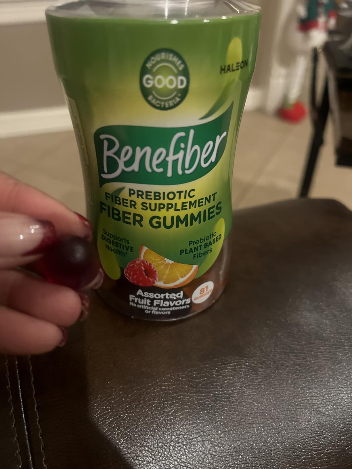 Benefiber Prebiotic GLP-1 Friendly Fiber Supplement Gummies for Digestive Health, Assorted Fruit Flavor - 81 Count customer photo 1