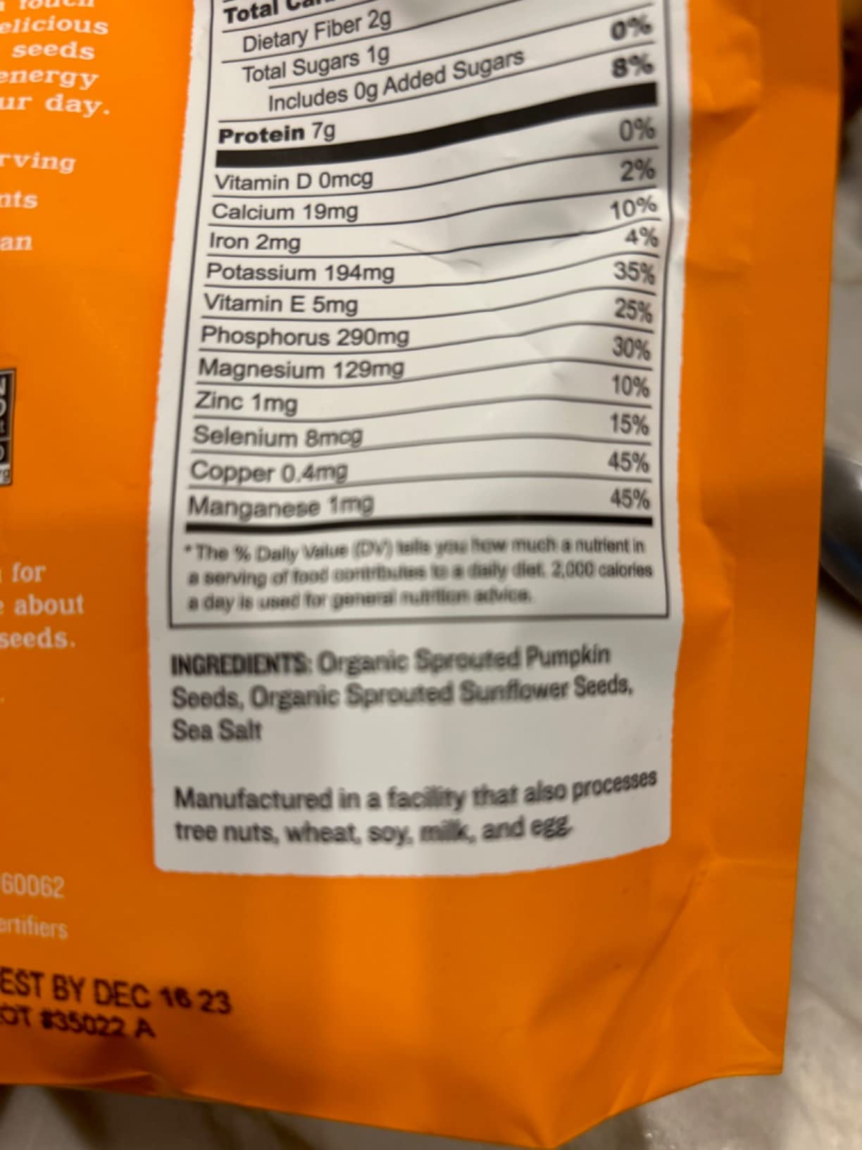 Go Raw Organic Sprouted Sea Salt Sprouted Snacking Seeds, 4 oz, 6 Pack, Pumpkin & Sunflower Seeds, Keto, Kosher customer photo 1