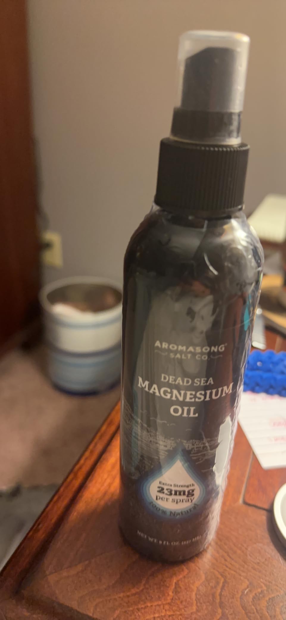 Aromasong Magnesium Spray - Extra Strength (23mg in Each Spritz) 8 Oz, Natural and Pure Magnesium Oil Spray - Made in The USA - for Leg Discomfort and Promotes a Calm Sleep customer photo 2