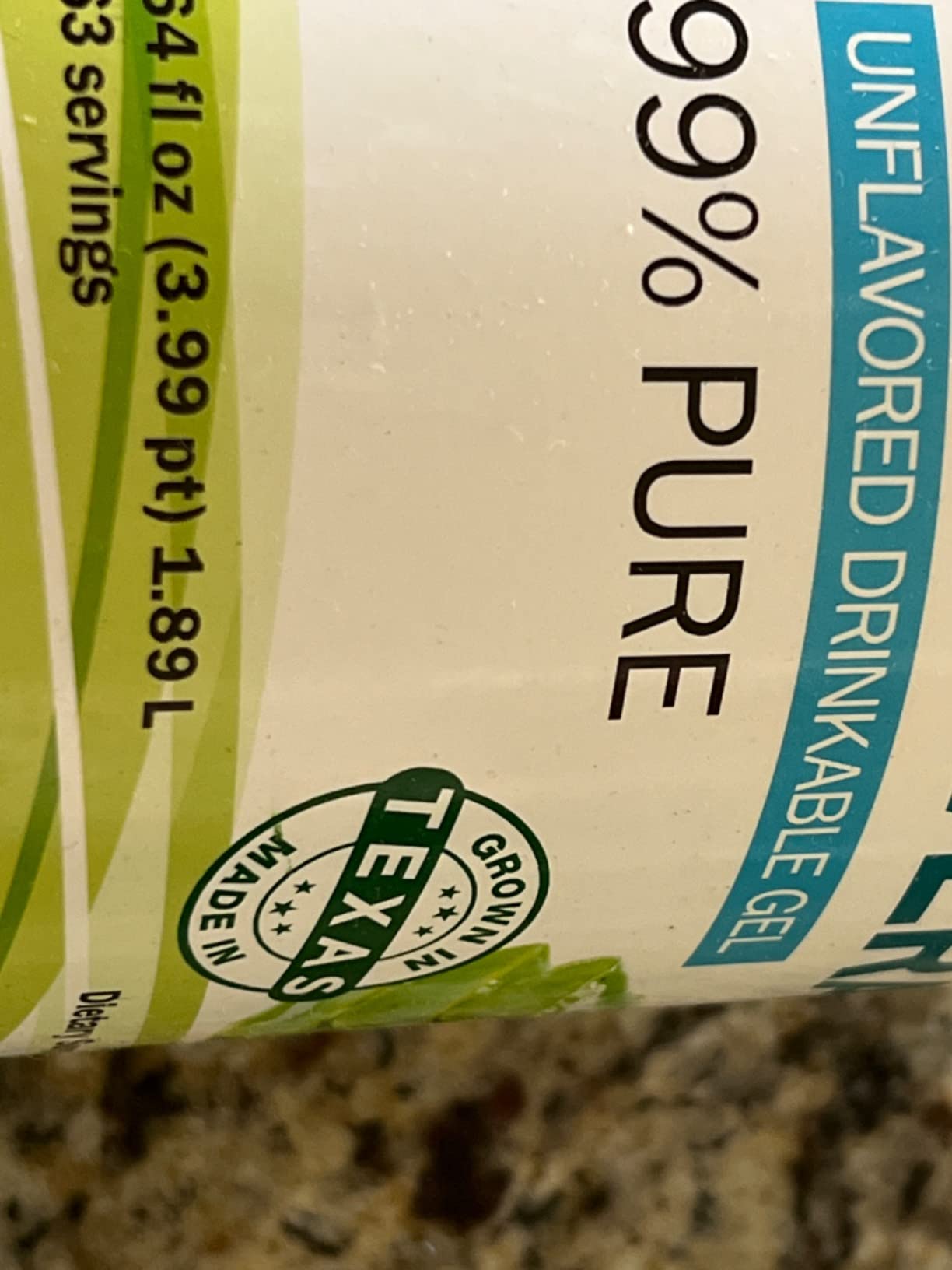 Land Art - Organic Aloe Vera Drinkable Gel for Heartburn & Acid Reflux Relief - 99.7% Pure - Cold-Processed - Improves Digestive Health - Soothing and Natural - Vegan & Gluten-Free - 64 fl oz customer photo 2