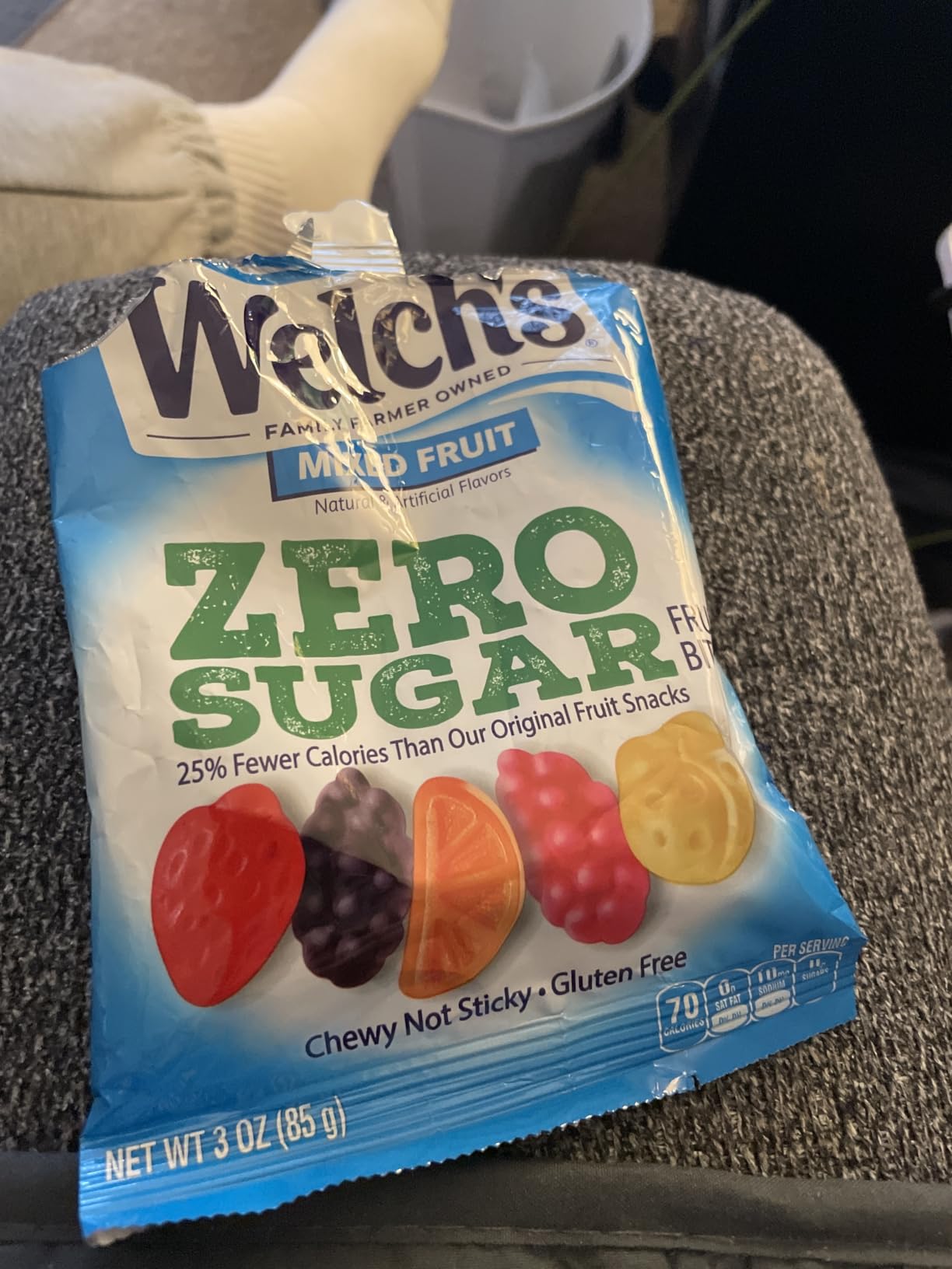 Welch's Zero Sugar Fruity Bites, Mixed Fruit Snack Pack, Gluten Free & Sugar Free Snacks, 3oz Snack Pack (Pack of 1) customer photo 1