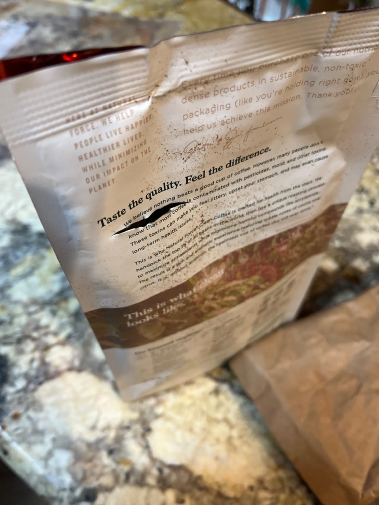 Natural Force Organic Mold Free Coffee, High CGA Coffee, Mycotoxin Free, Low Acidity, Incredible Taste & Aroma, Ground Medium Roast, 10 oz customer photo 1