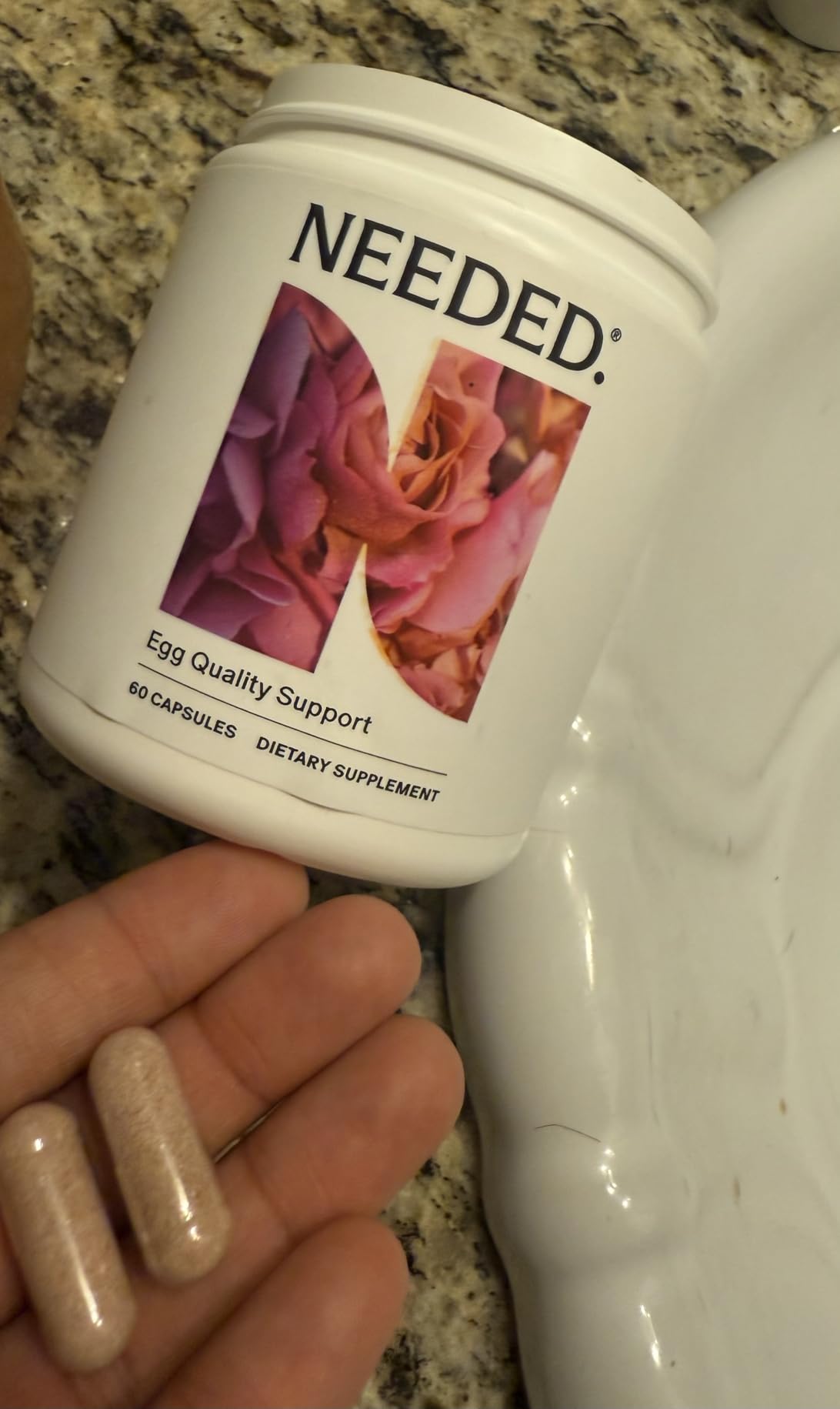 Needed. Egg Quality Support - Optimally Formulated Antioxidants Supplement for Egg Quality - Fertility Support - Fertility Supplement for Women - 60 Capsules - 30 Day Supply customer photo 2