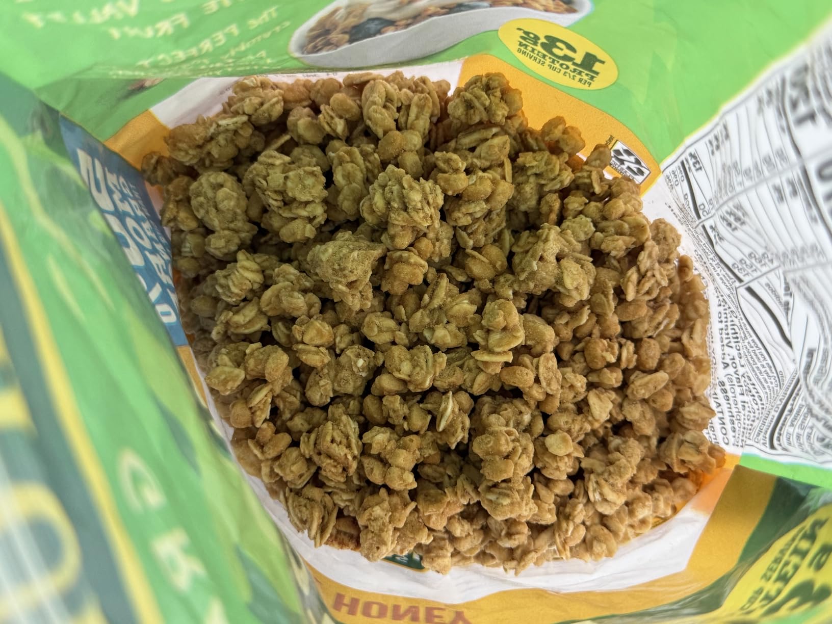Nature Valley Protein Granola, Oats and Honey Granola, Resealable Snack Pouch, Family Size, 17 oz customer photo 1