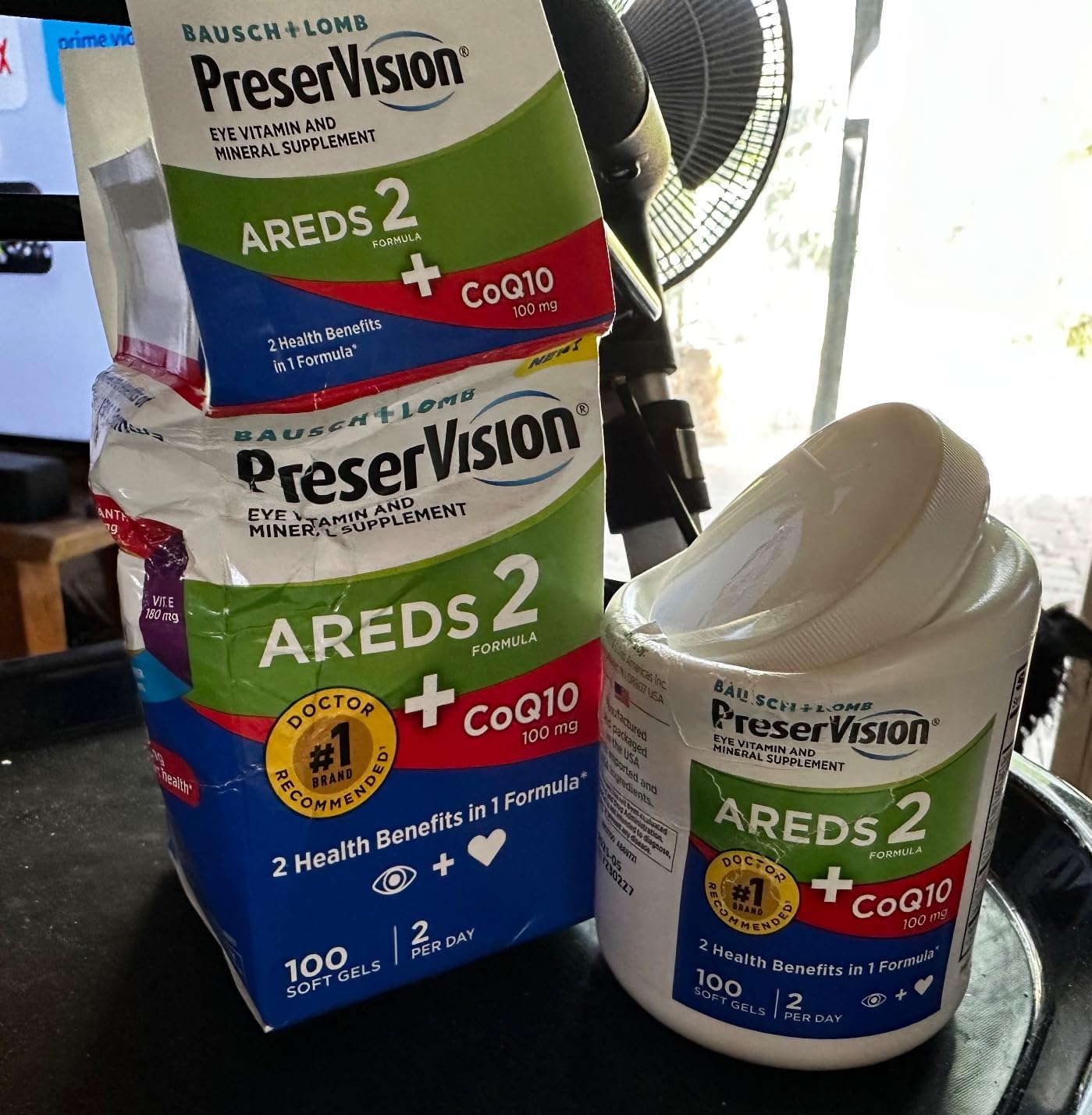 PreserVision AREDS 2 Eye Vitamins with CoQ10 for Heart Health, #1 Eye Doctor Recommended Brand, Lutein and Zeaxanthin Supplement with Vitamin C & E, Zinc, and Copper, 100 Softgels customer photo 2