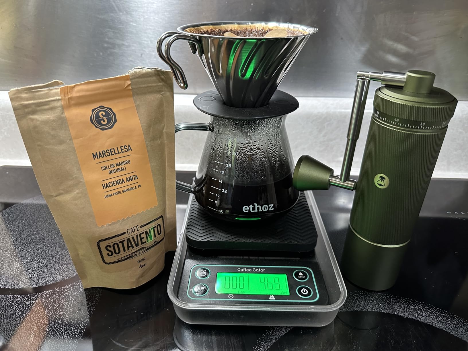 Hario V60 Metal Coffee Dripper customer photo 1
