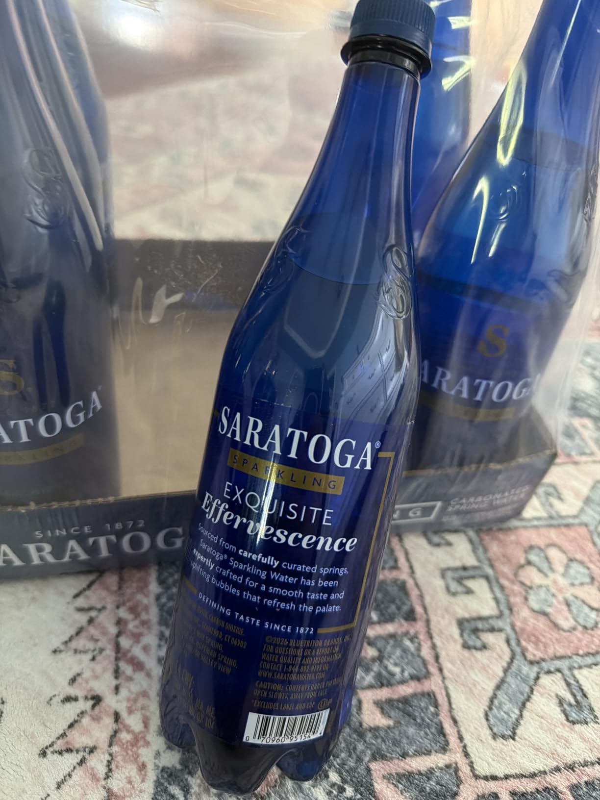 Saratoga Sparkling Water Bottles, 6-Pack - Carbonated Spring Bottled Water - Recycled PET Plastic Bottles, 16 Fl Oz customer photo 2
