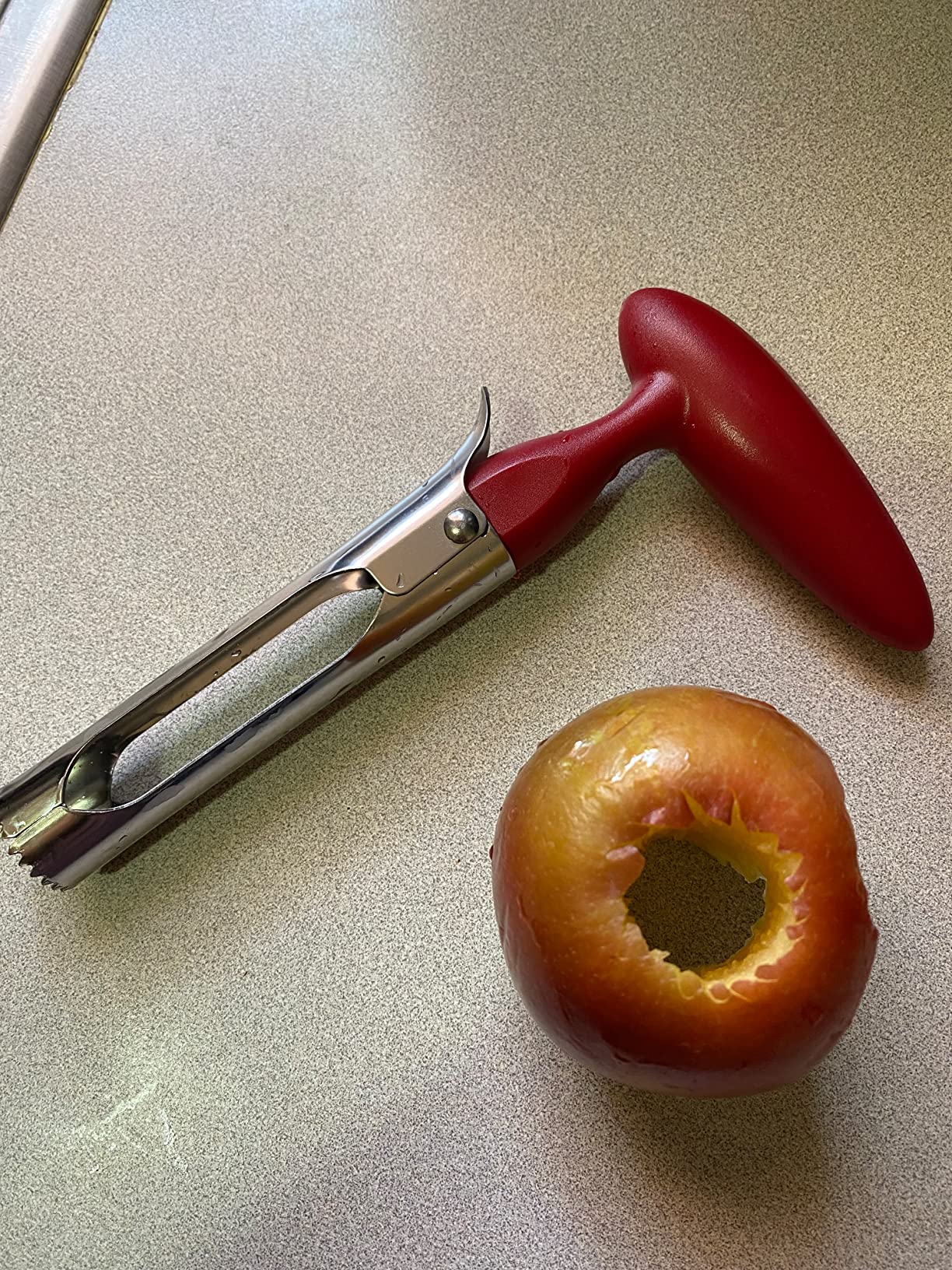 Asdirne Apple Slicer & Corer Set, Apple Cutter and Fruit Slicer with Sharp Stainless Steel Blades and Ergonomic Non-Slip Handles customer photo 2