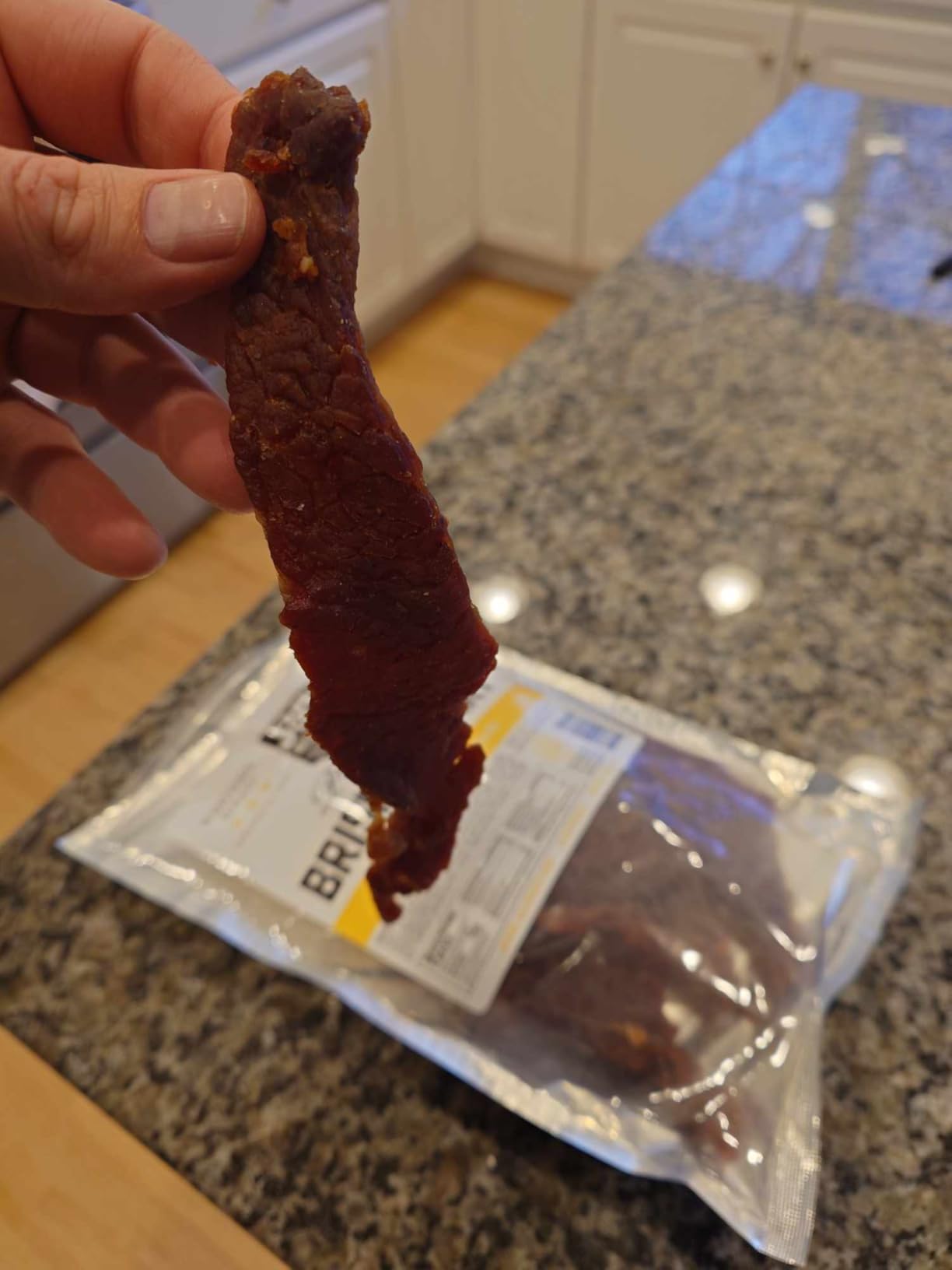 J&K Jerky Beef Brisket Jerky - Pineapple Teriyaki - Hand Crafted Small Batch American Made Slab Jerky - Soft & Tender - 7oz Big Bag of Jerky's customer photo 1