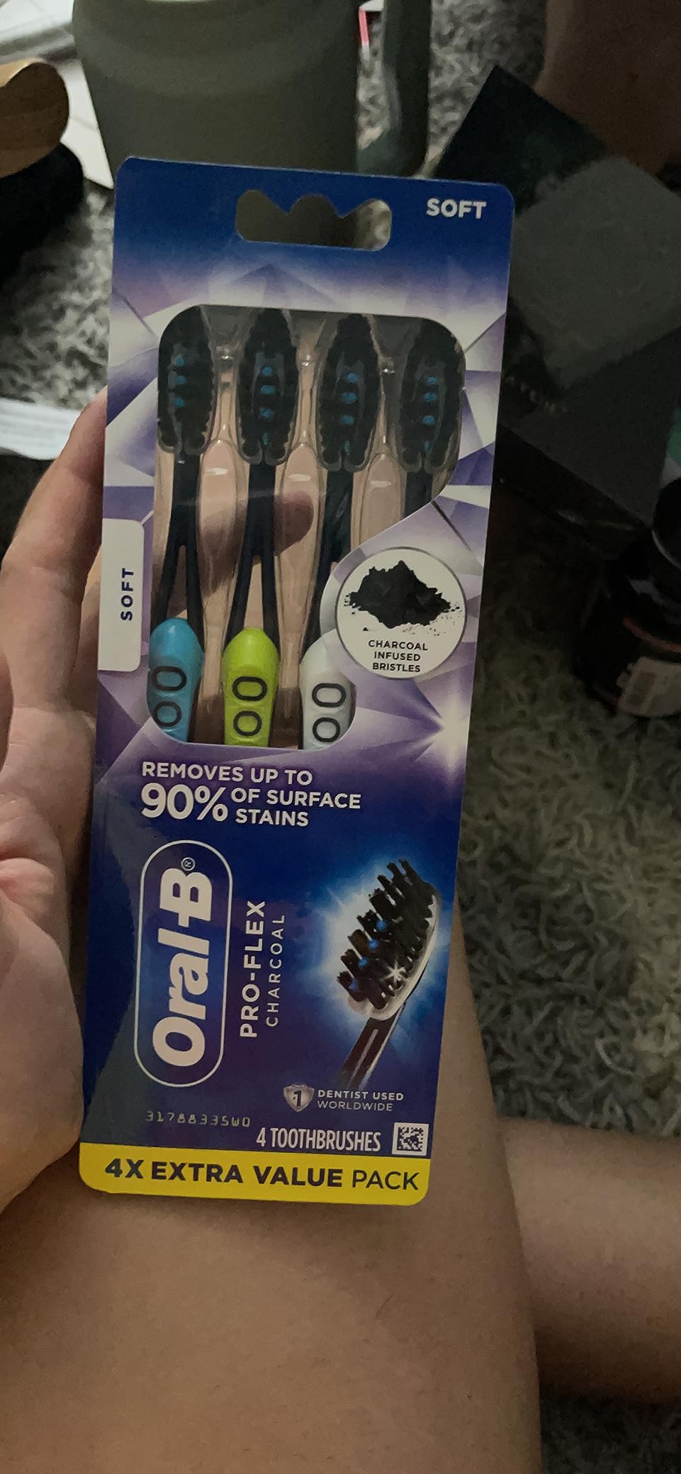 Oral-B, Pro-Flex Charcoal Manual Toothbrush Soft customer photo 1