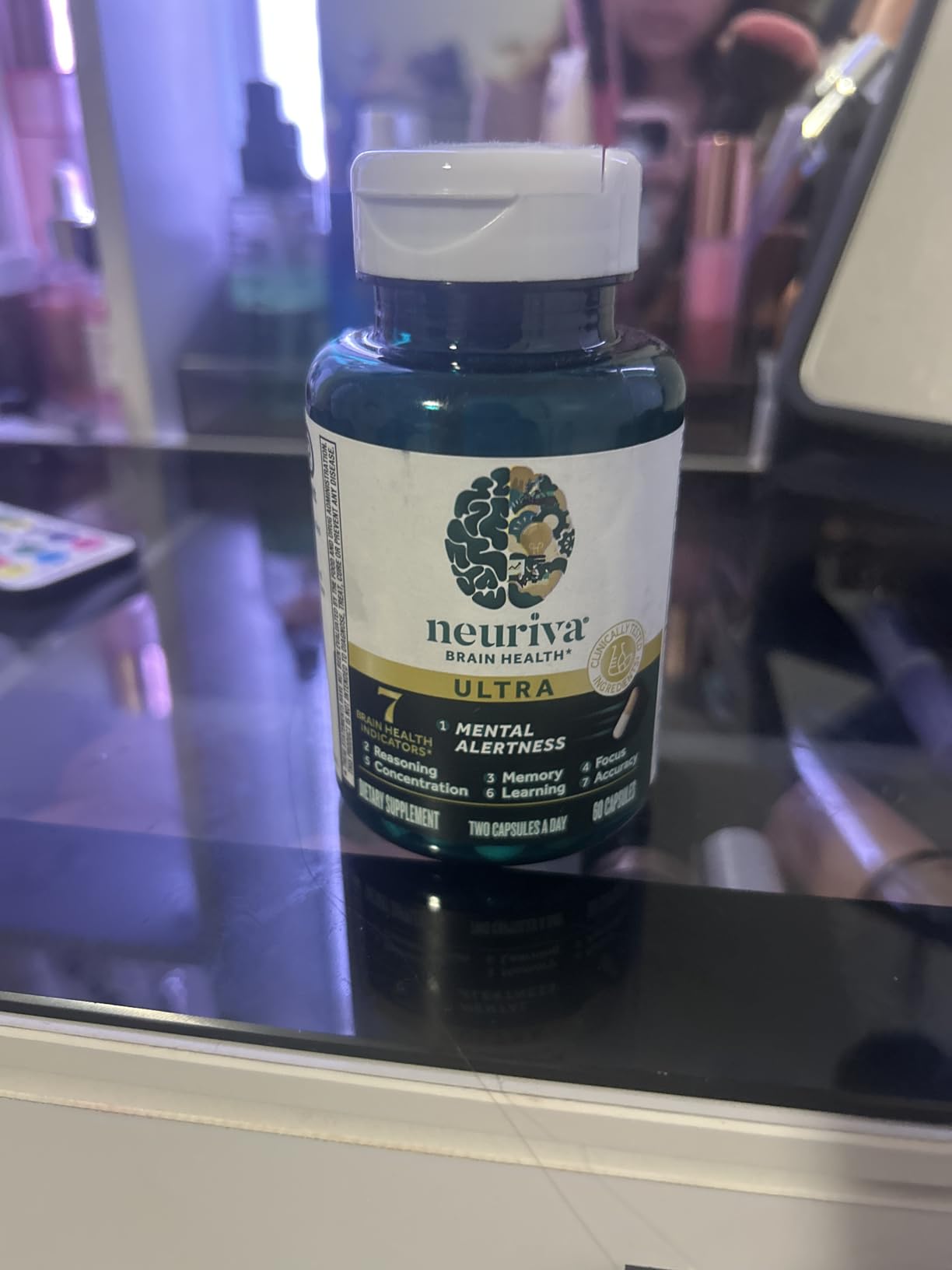 NEURIVA Ultra Brain Supplements for Memory and Focus, Phosphatidylserine, Cognivive, Neurofactor, Folic Acid, Vitamin B12 & Vitamin B6, 60 Count Capsules customer photo 1