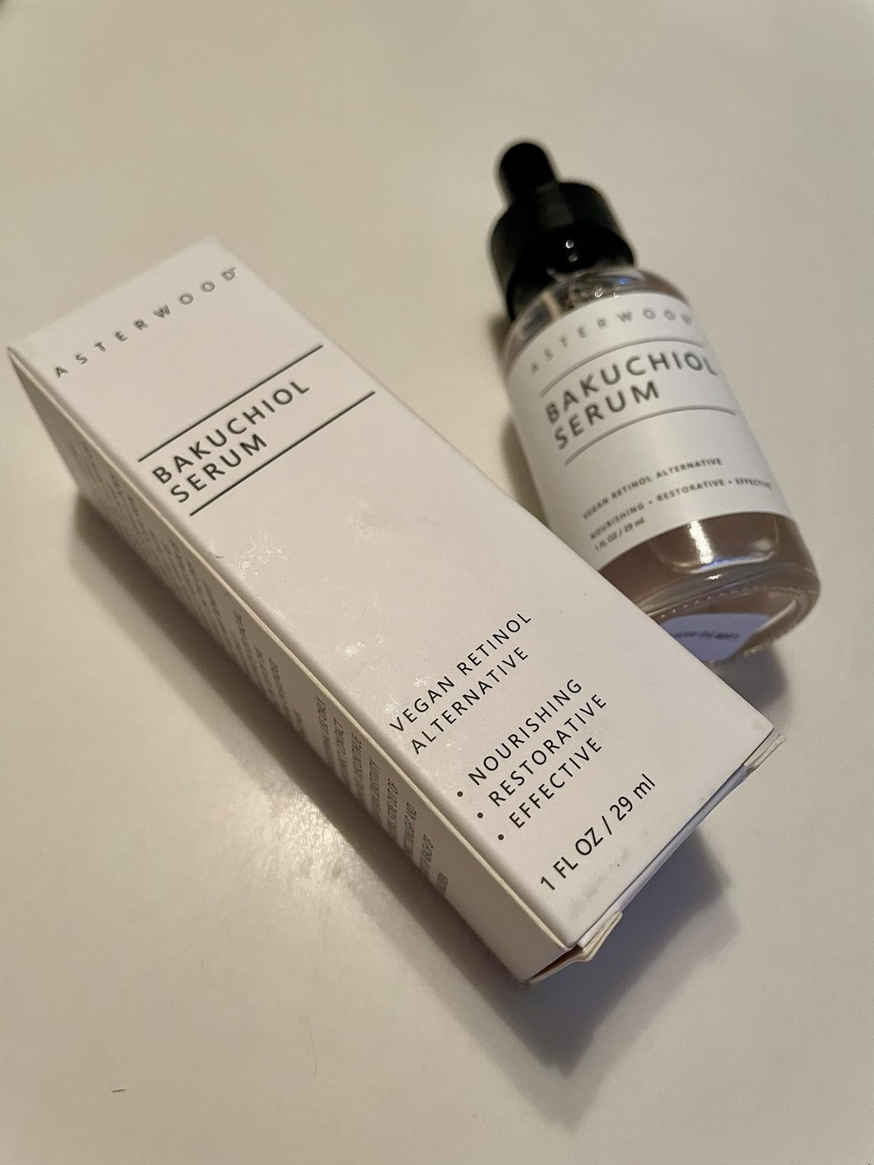 Asterwood Bakuchiol Serum for Face - Retinol Alternative - Plumping, Anti-Aging, Wrinkle Reducing - Fragrance-Free - 1 Fl Oz customer photo 1