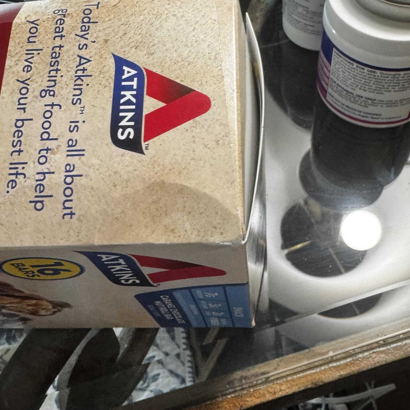 Atkins Caramel Chocolate Nut Roll Snack Bar, Protein Snack, 7g Protein, 2g Sugar, High Fiber Snack, 16 Count customer photo 2