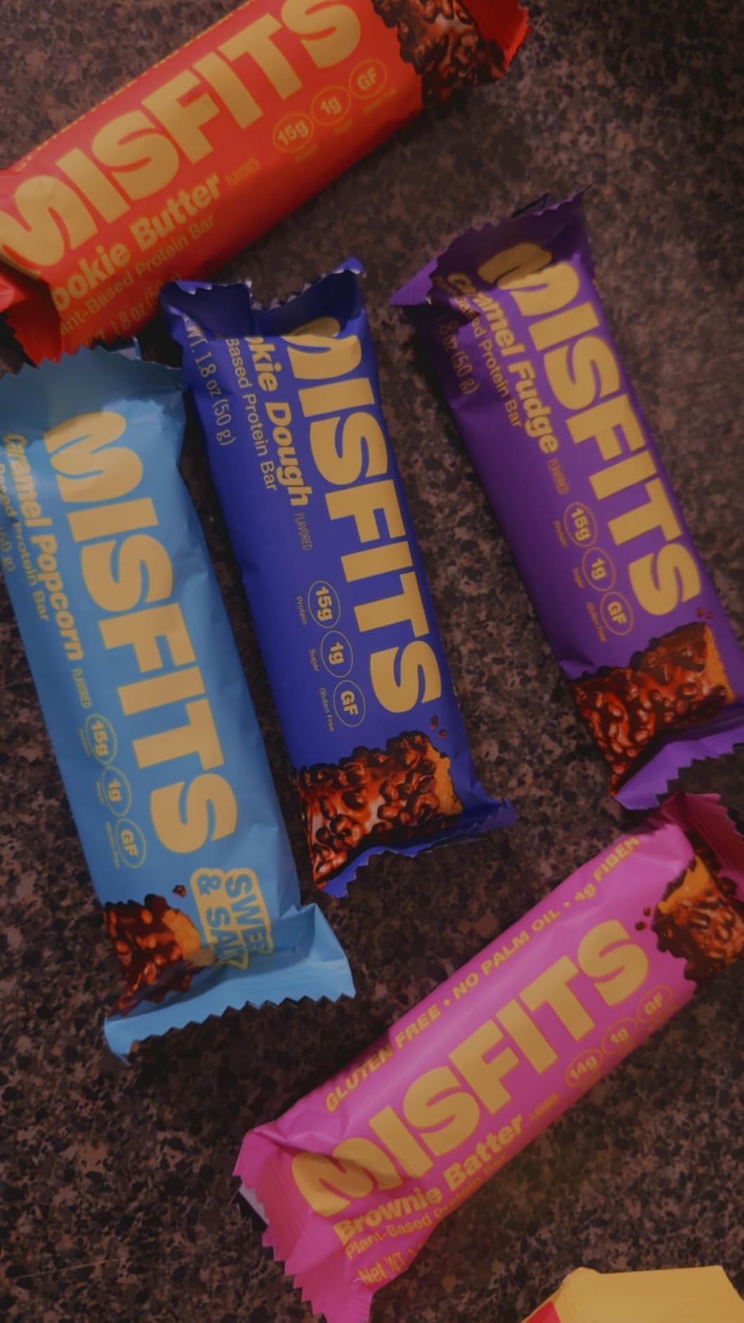 Misfits Protein Bar Variety Pack | Nutrition Bars - 14-15g Protein, 1g Sugar, Plant-based, Low Carb, Non-GMO, Gluten Free Snacks | Vegan Protein Bars | Pack of 12, Multiple Flavors customer photo 1