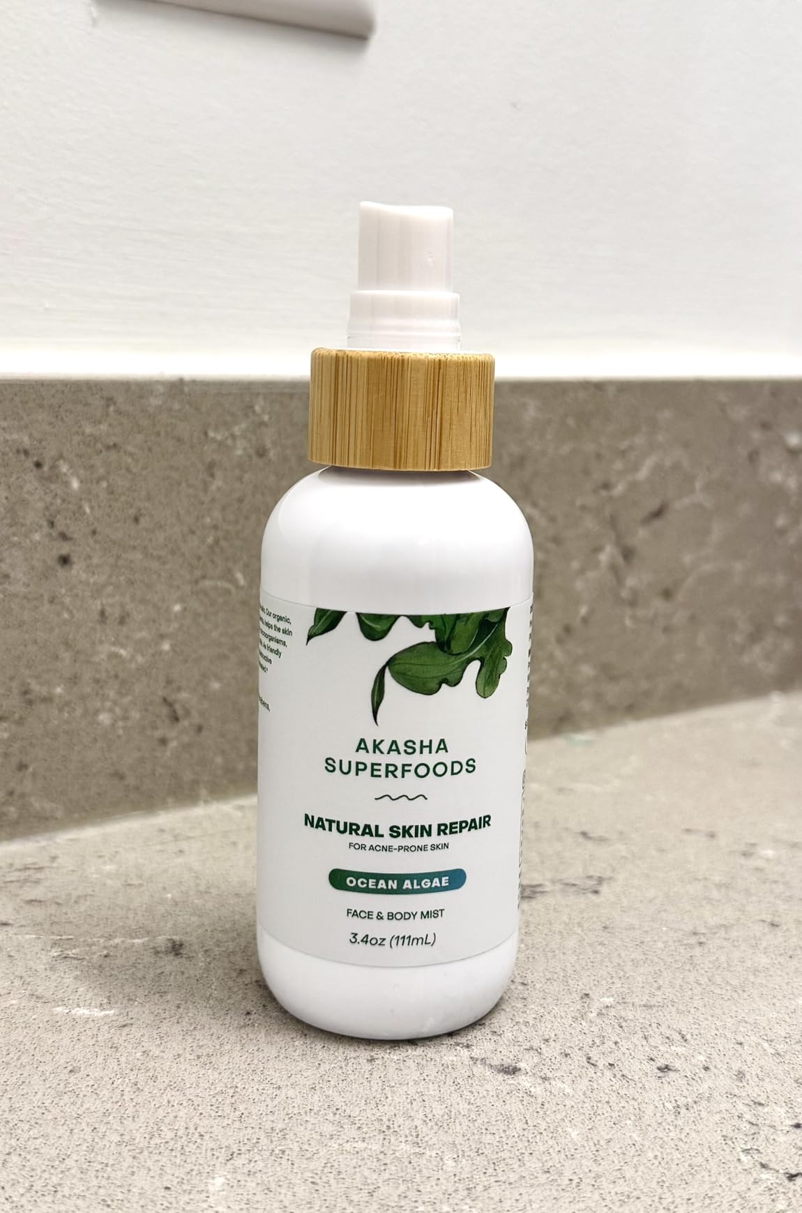 Akasha Prebiotic Skin Mist 3.4oz I Organic Facial Mist, Sea Kelp Extract, Face Spray for Naturally Restoring the Skins Microbiome, Dewy, Help Acne, Psoriasis & Sunburn*, Anti Aging Skin Care Products customer photo 1