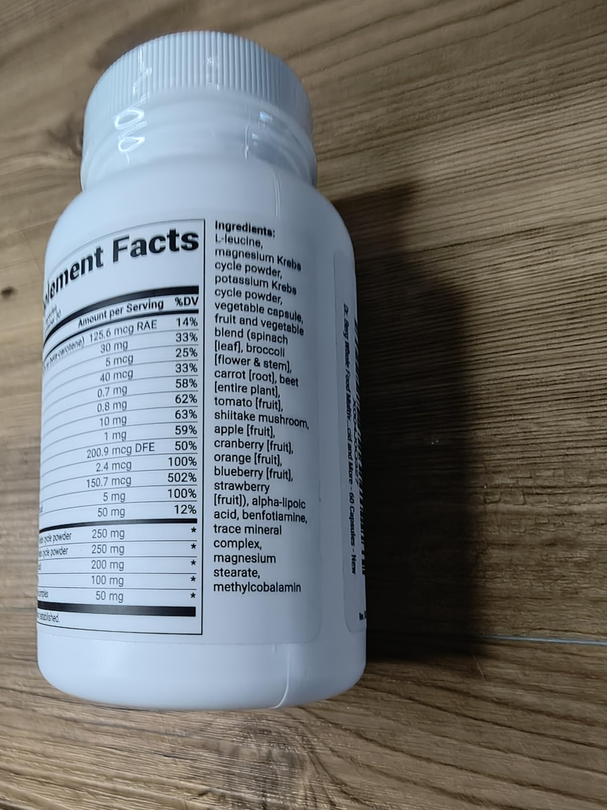 Dr. Berg Whole Food Multivitamin with Minerals - Daily Multivitamin for Men and Women - Includes Premium Whole Food Fruits and Vegetable Blend with Folate, Alpha-lipoic Acid and More - 60 Capsules customer photo 2