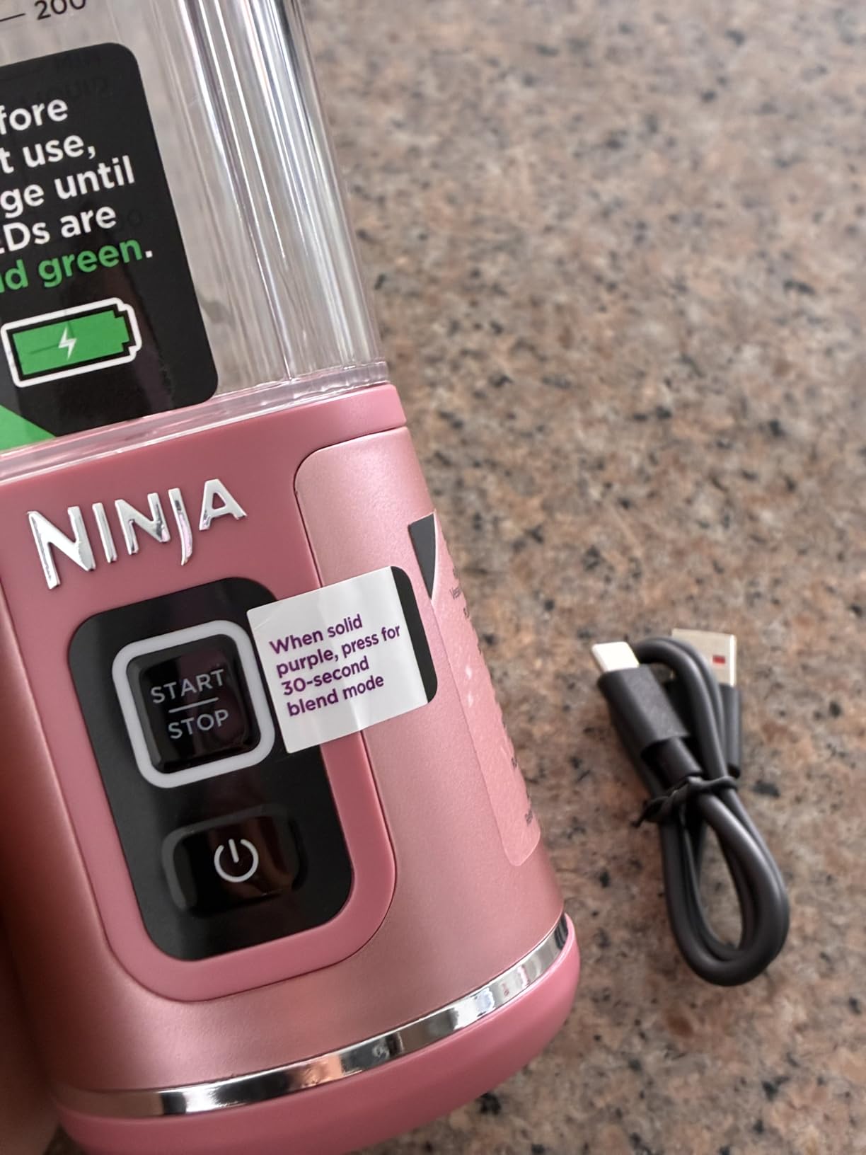 Ninja Blast Portable Blender, Cordless, 18oz Vessel, Black, BC151BK customer photo 2