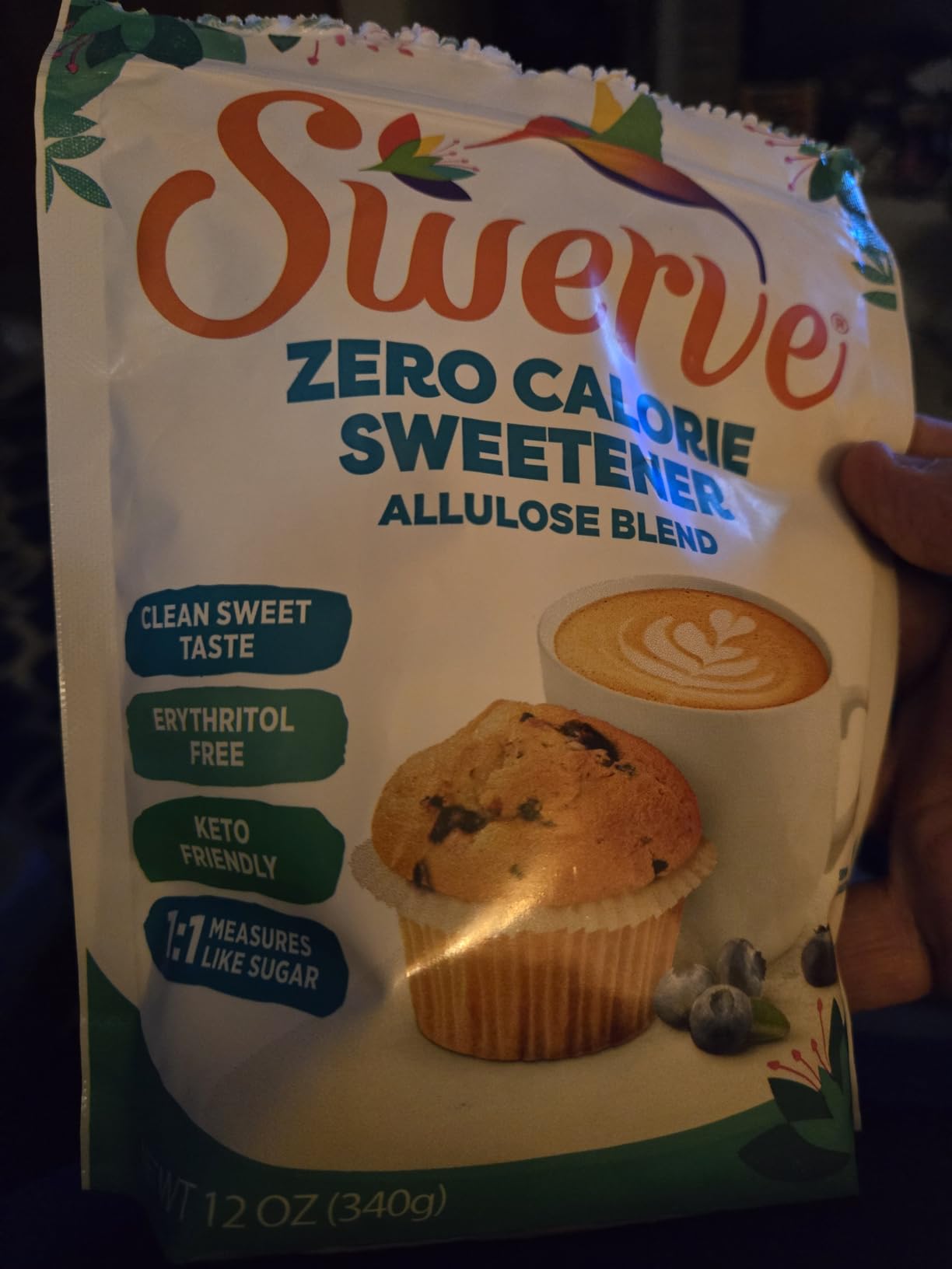 Swerve Zero Calorie Allulose Blend Granular Sugar Replacement Sweetener, No Sugar Alcohol, Keto Friendly, Erythritol Free, 12-Ounce Bag, (Pack of 1) customer photo 1
