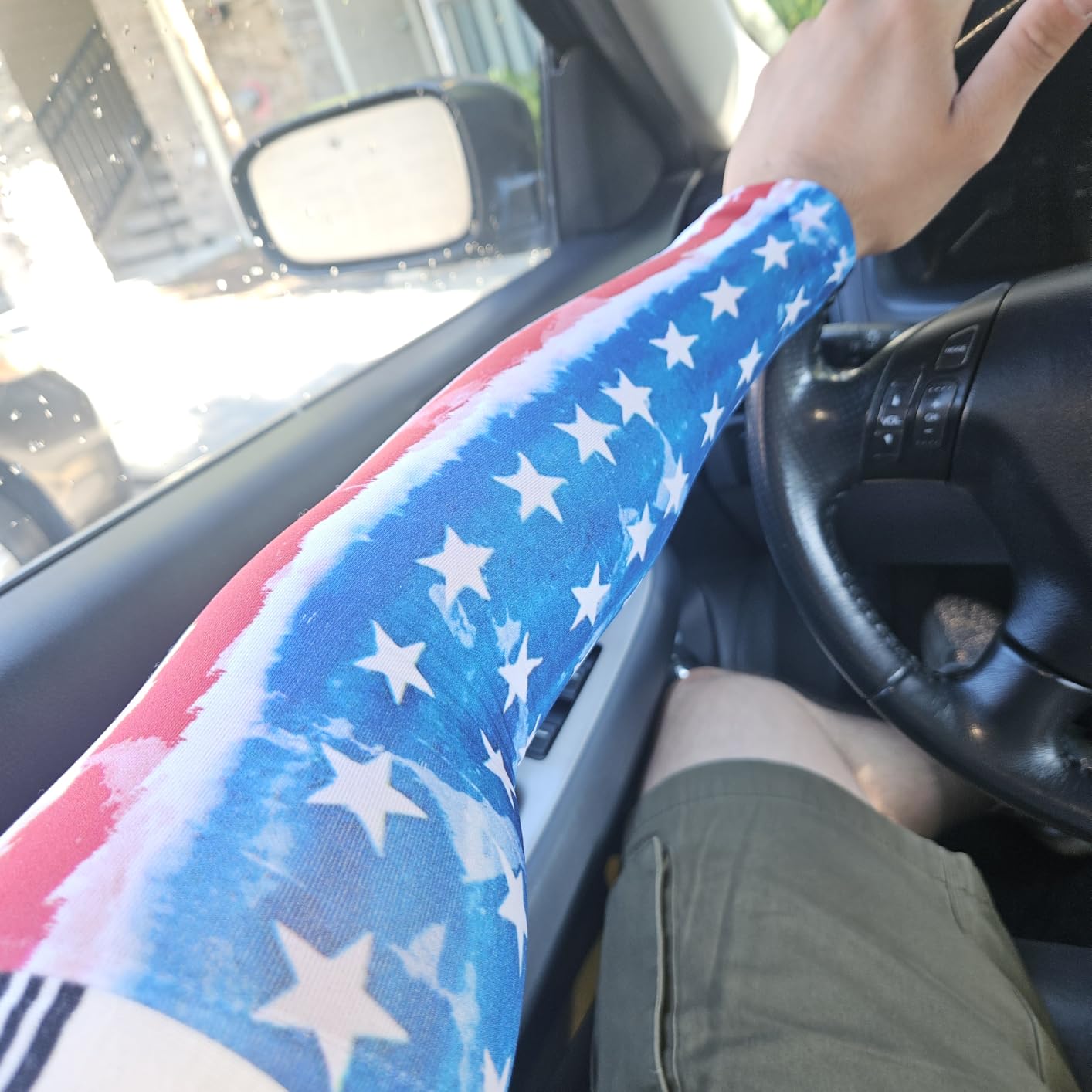 ROXUN Arm Sleeves, Cooling UV Sun Protection Sports Compression for Men/Women customer photo 1