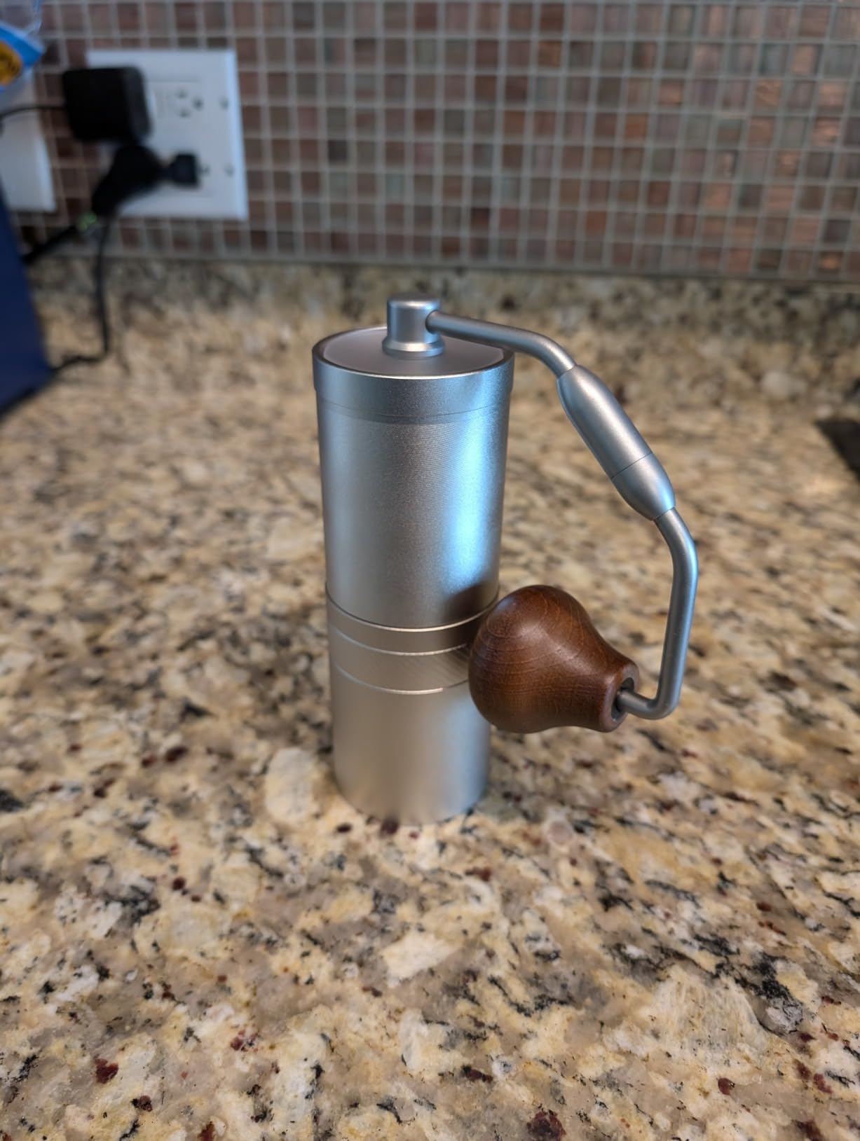 1Zpresso J Manual Coffee Grinder Silver with Assembly Stainless Steel Conical Burr - Numercial Internal Adjustable Setting for Pour Over French Press Cold Brew. customer photo 1