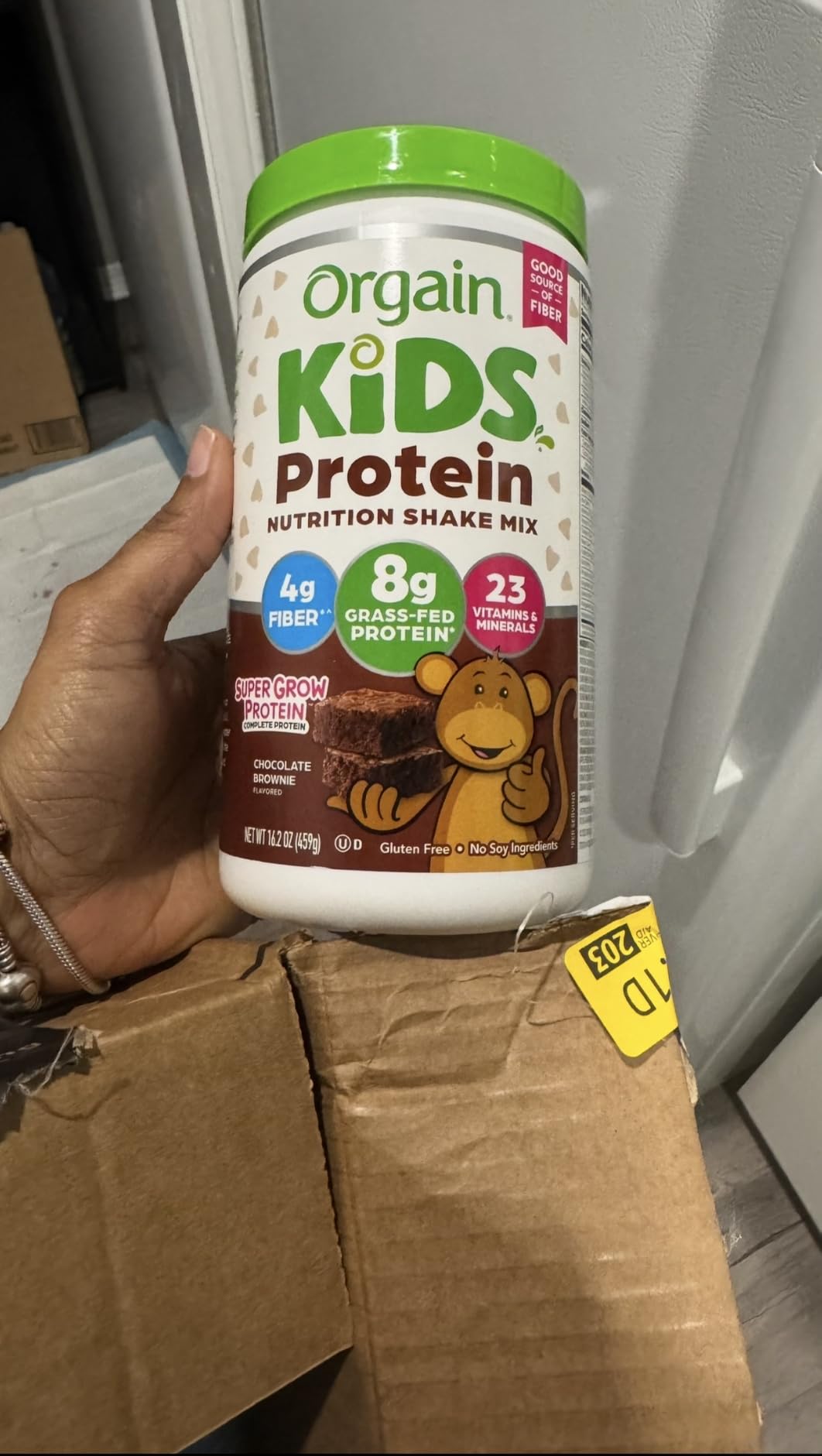 Orgain Kids Dairy Protein Powder Shake Mix, Chocolate Brownie - 8g Grass-Fed Dairy Protein, 4g Fiber, 23 Vitamins & Minerals, Gluten Free customer photo 1
