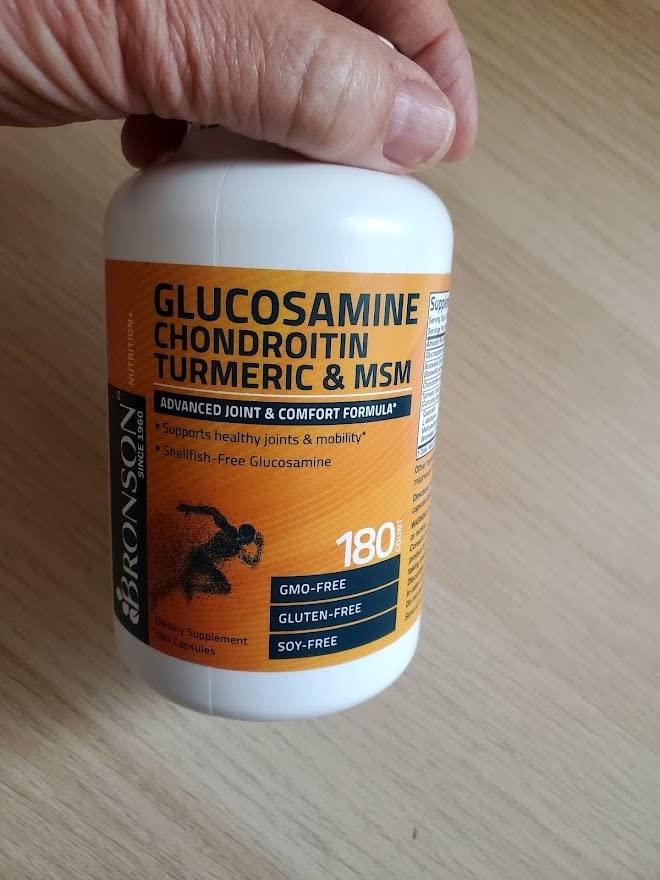 Bronson Glucosamine Chondroitin Turmeric & MSM Advanced Joint & Cartilage Formula, Supports Healthy Joints, Mobility & Cartilage - Non-GMO, 60 Capsules customer photo 2