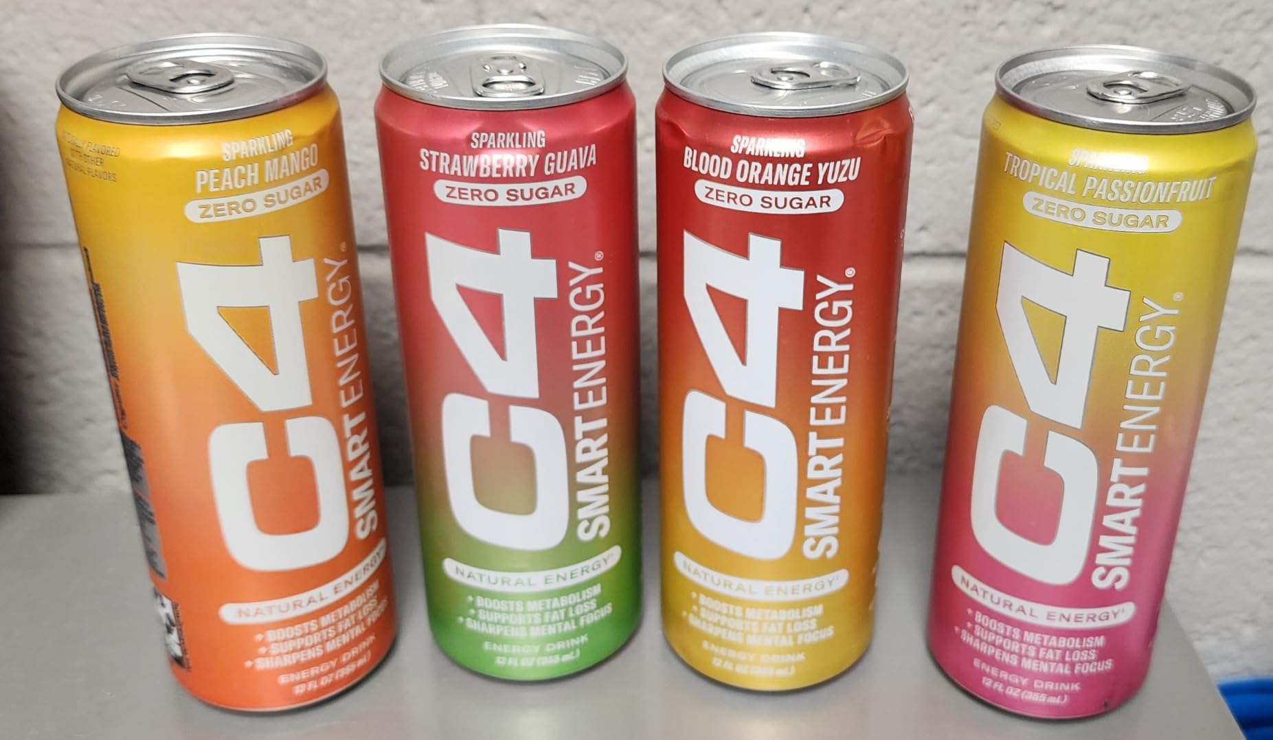 Cellucor C4 Smart Energy Drinks Variety Pack, Sugar Free Performance Fuel & Nootropic Brain Booster, Coffee Substitute or Alternative, 4 Flavor Tropical Oasis Variety 12 Pack customer photo 1