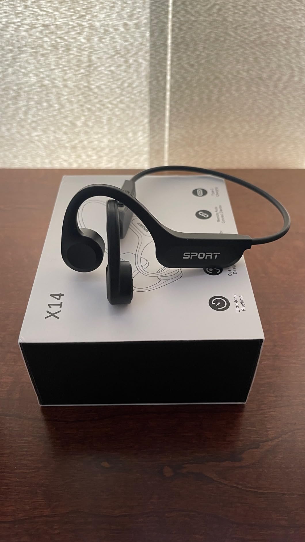 CXK Bone Conduction Headphones Bluetooth 6.0 Open Ear Headphones with Mic, Premium Loud Sound 10Hrs Playtime Bluetooth Headphones, IPX6 Waterproof Sports Headset for Running, Cycling, Walking customer photo 1