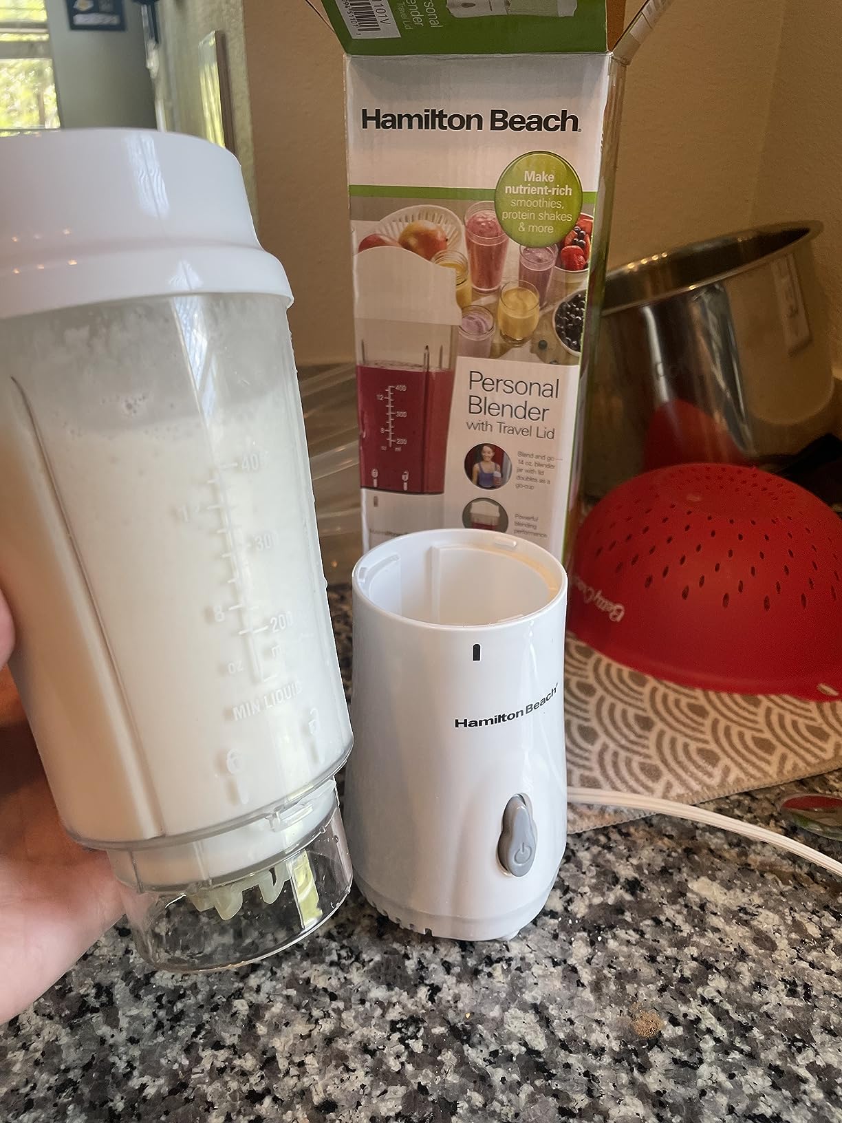 SlimFast High Protein Meal Replacement Powder, 26 Servings, Advanced Nutrition Smoothie Mix with Vitamin and Mineral Blend, Gluten Free, Vanilla Cream, 1.53 Pounds customer photo 2