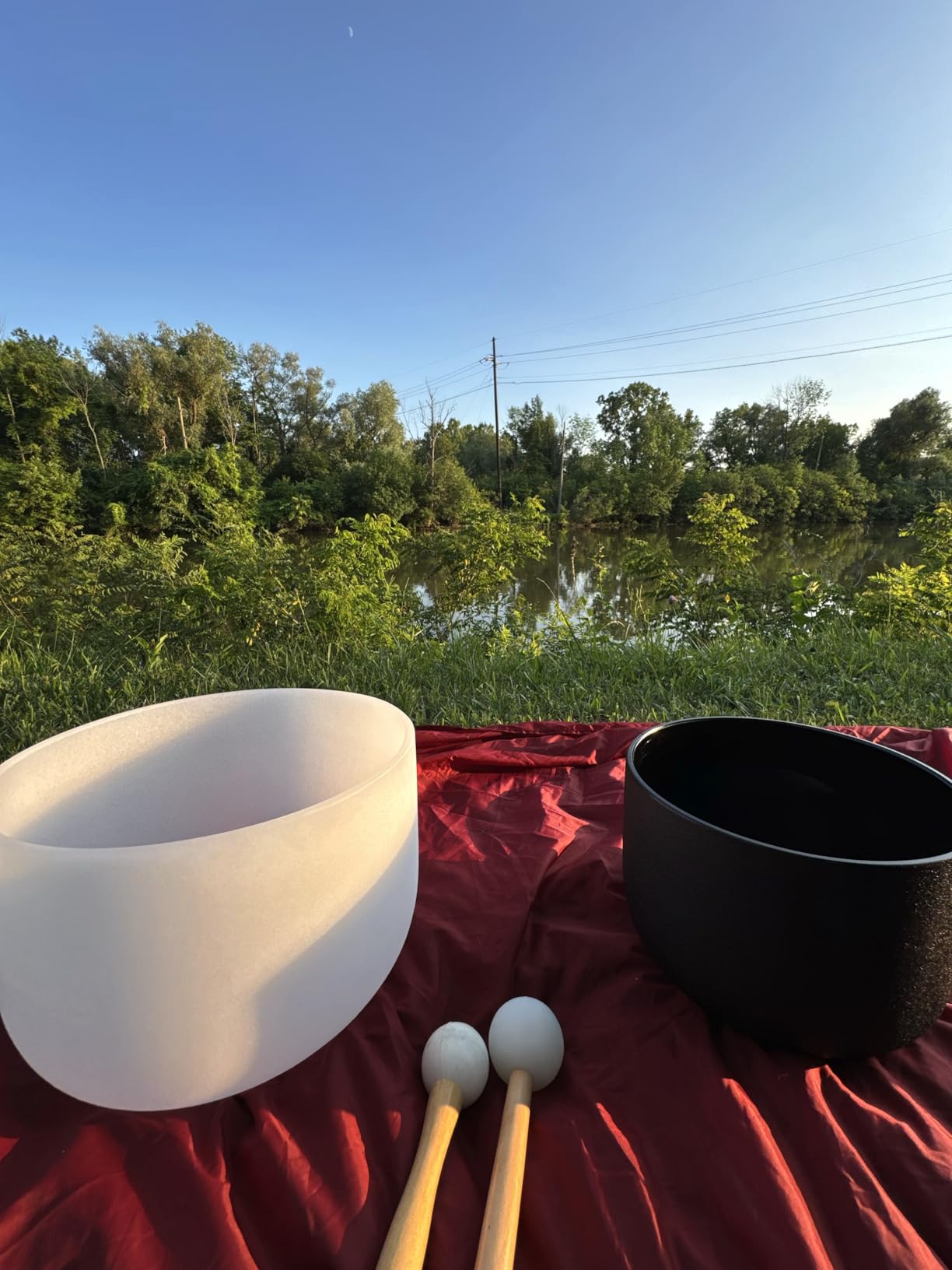 Couple of 2 PCS Crystal Singing Bowl Set, 8