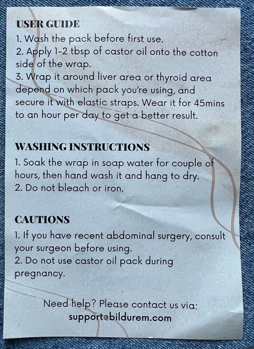 Castor Oil Pack Compress for Liver Detox & Thyroid Kit - Organic Cotton, Mess-Free, Reusable Castor Oil Wrap - Improve Sleep and Digestion, Reduce Inflammation (Castor Oil Not Included) customer photo 2