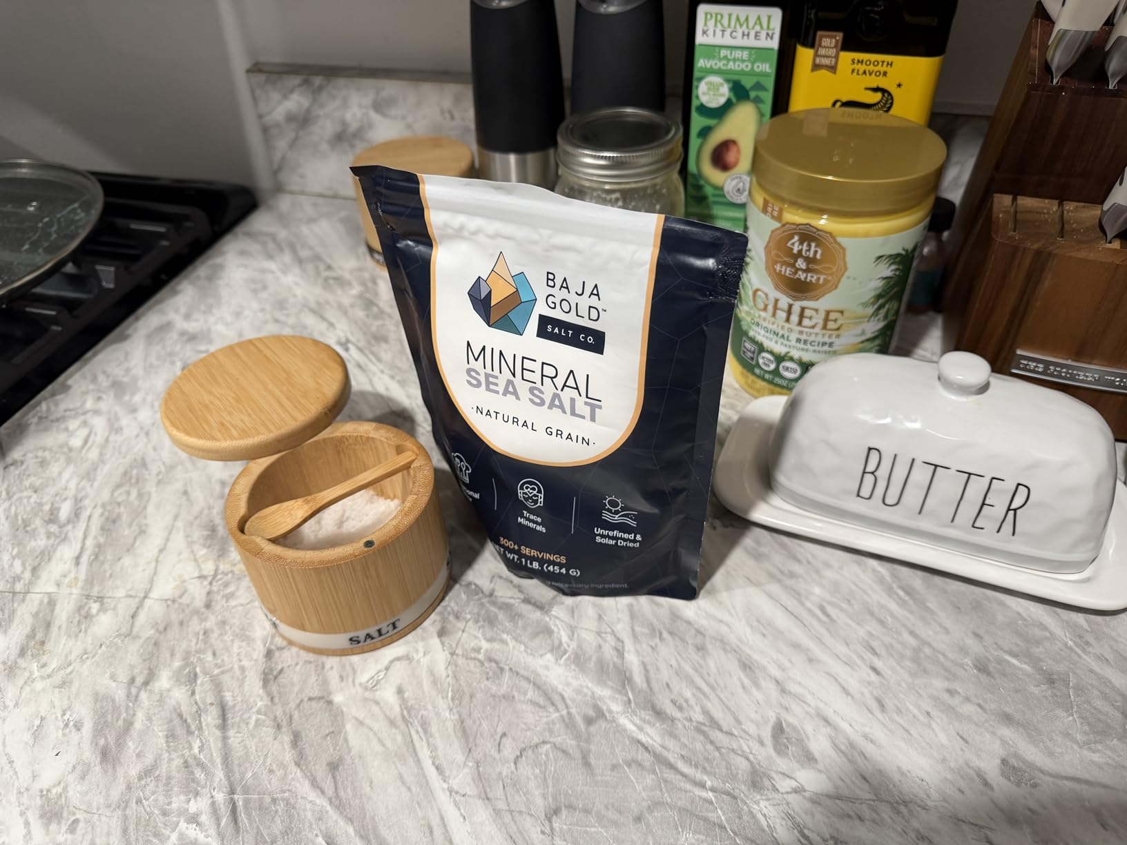 Baja Gold Signature Mineral Sea Salt - Recommended by Gary Brecka - Organic Natural Grain Salt for Cooking & Baking | Authentic Baja Salt | Ideal for All Culinary Creations | 1 lb. Resealable Bag, 300+ Servings customer photo 1