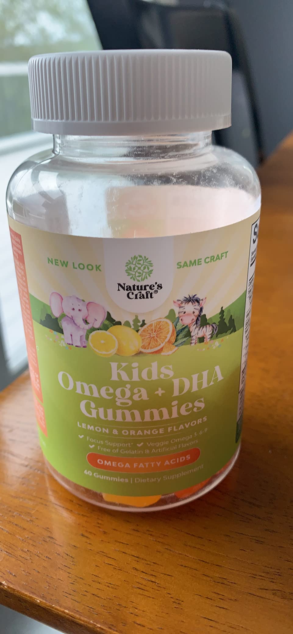 Omega DHA Gummies for Kids - Fatty Acids Omega 3 6 9 with Vitamin C for Brain, Immunity & Vision - Nutritional DHA for Kids for Healthy Nervous System & Focus Support - Fish Free & Vegan - 180 Chews customer photo 1