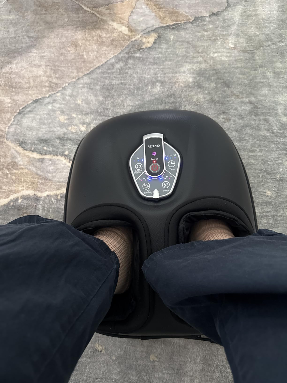 RENPHO Foot Massager Machine with Heat [2026 Upgraded], FSA Eligible HSA Shiatsu Foot Massager customer photo 1