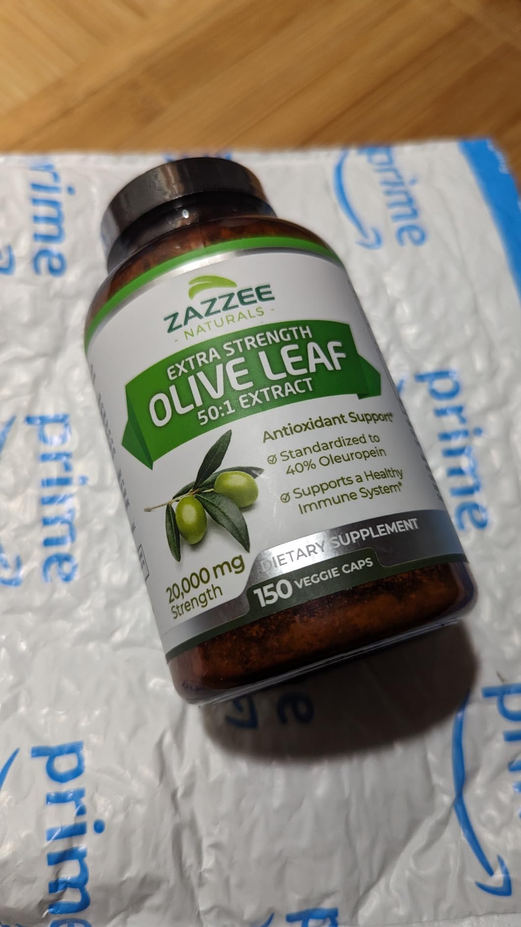Zazzee Extra Strength Olive Leaf 50:1 Extract, 40% Oleuropein, 150 Vegan Capsules, 5 Month Supply, Olea Europaea, Mediterranean Source, Potent Antioxidant & Immune Support, Non-GMO, Made in the USA customer photo 2